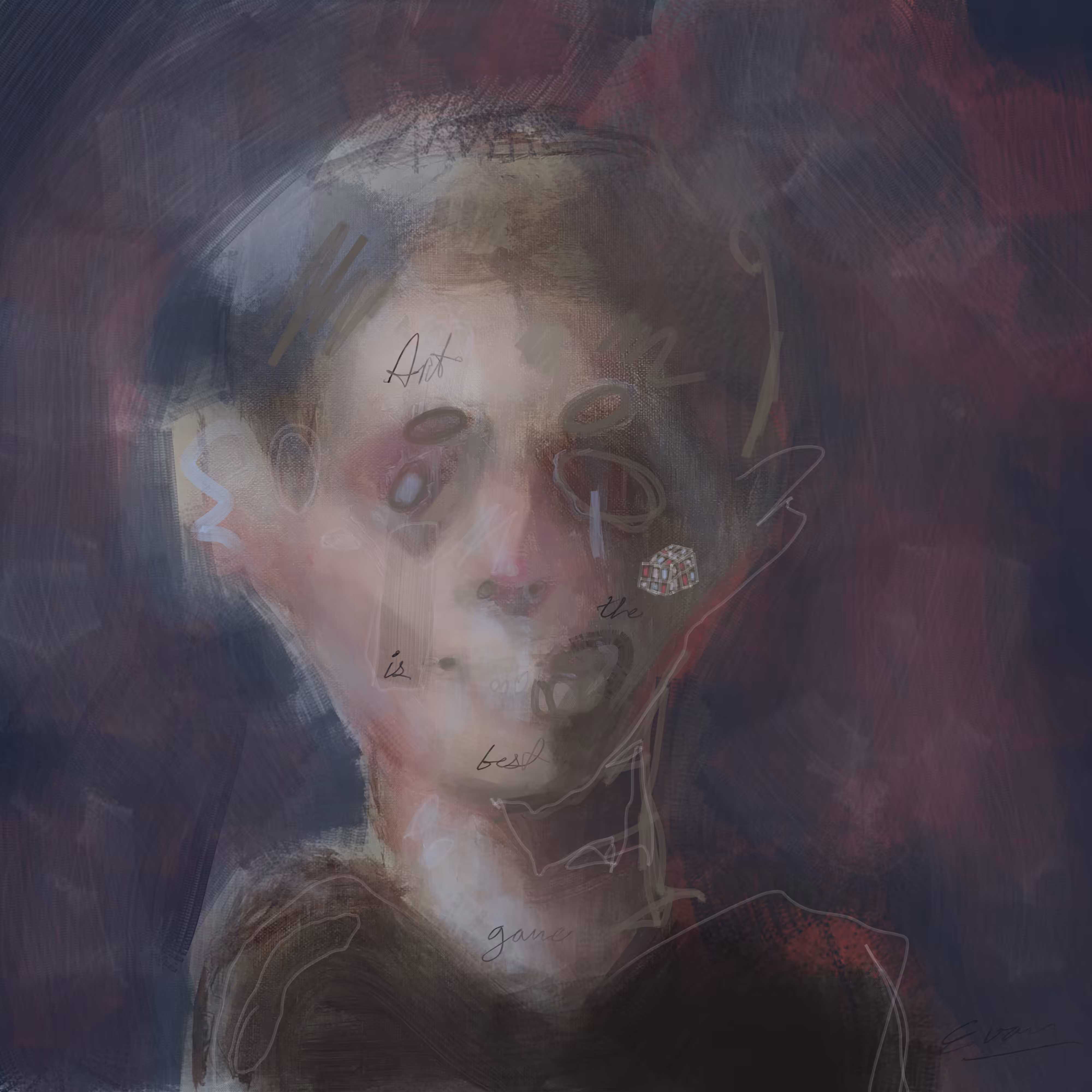 Oil PAINtings: Scrambled (nulla) Person
