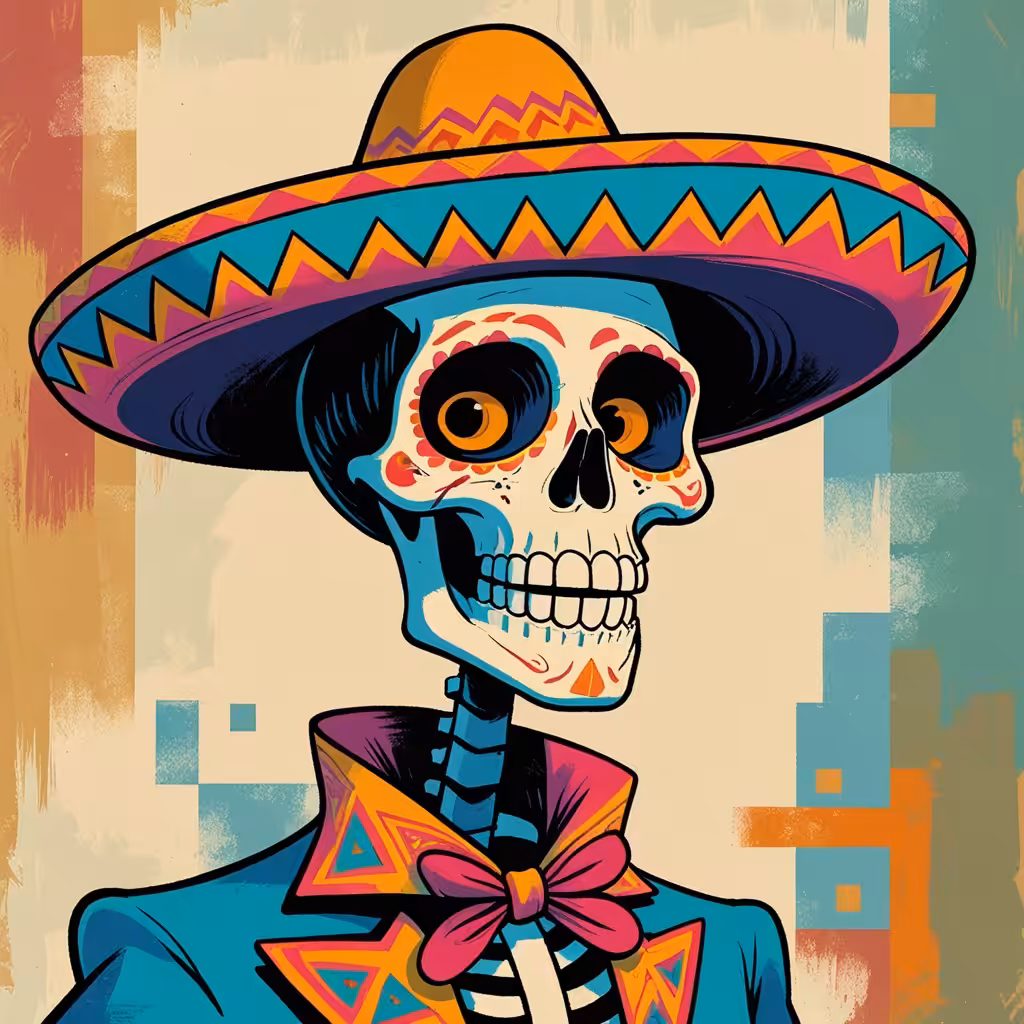 The Happy Valley: Colored skeleton