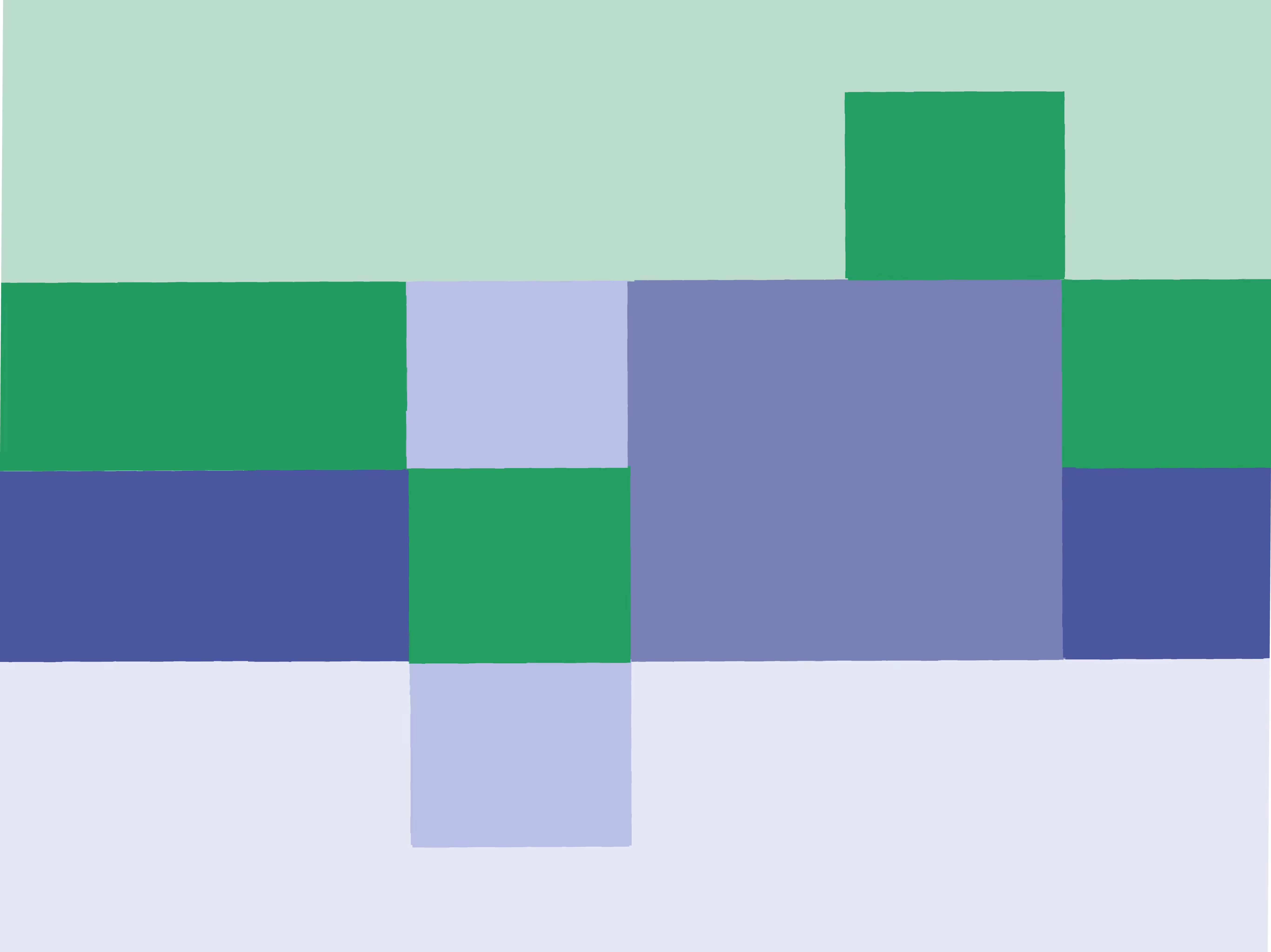 Grün und Blau