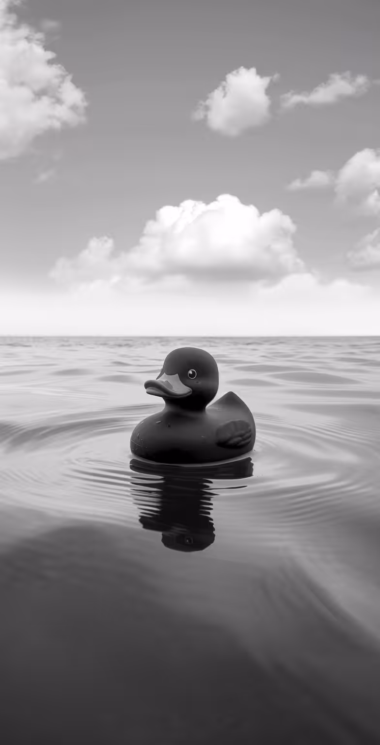 Endangered Species - Black Devil Rubber Duckie