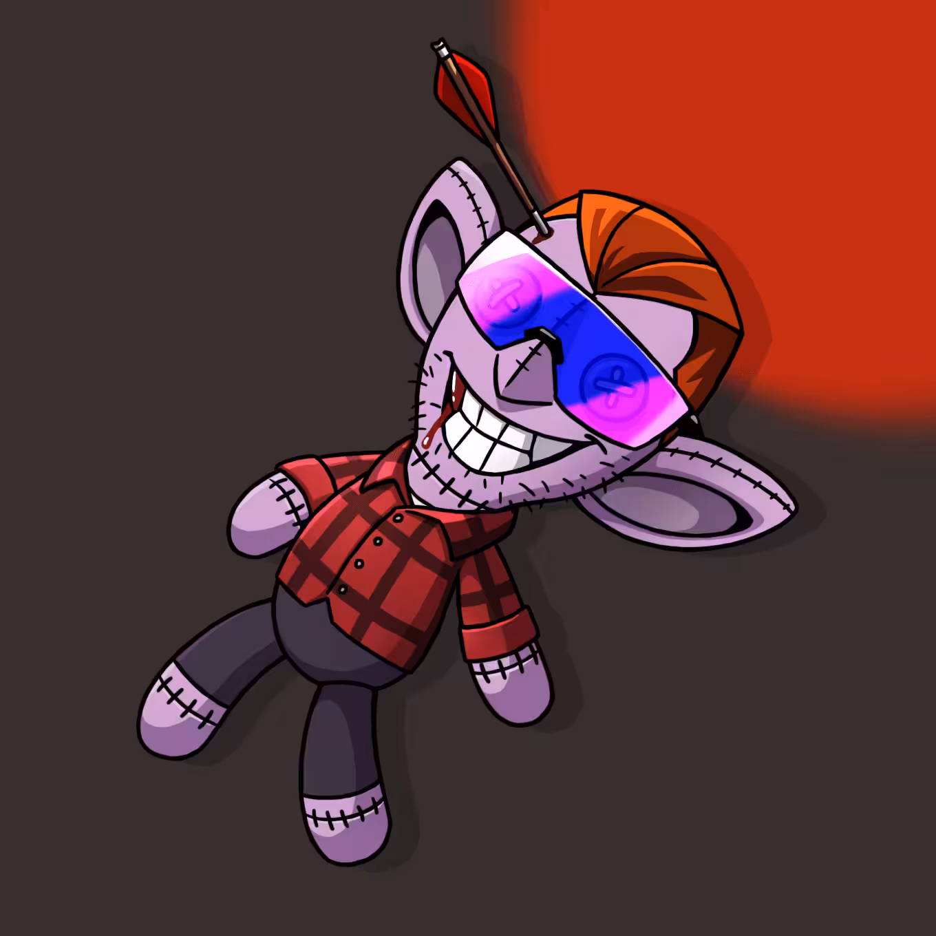 #3162 Sneaky Vampire Teddy