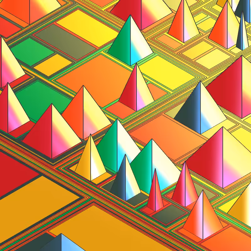 Geometric city #100