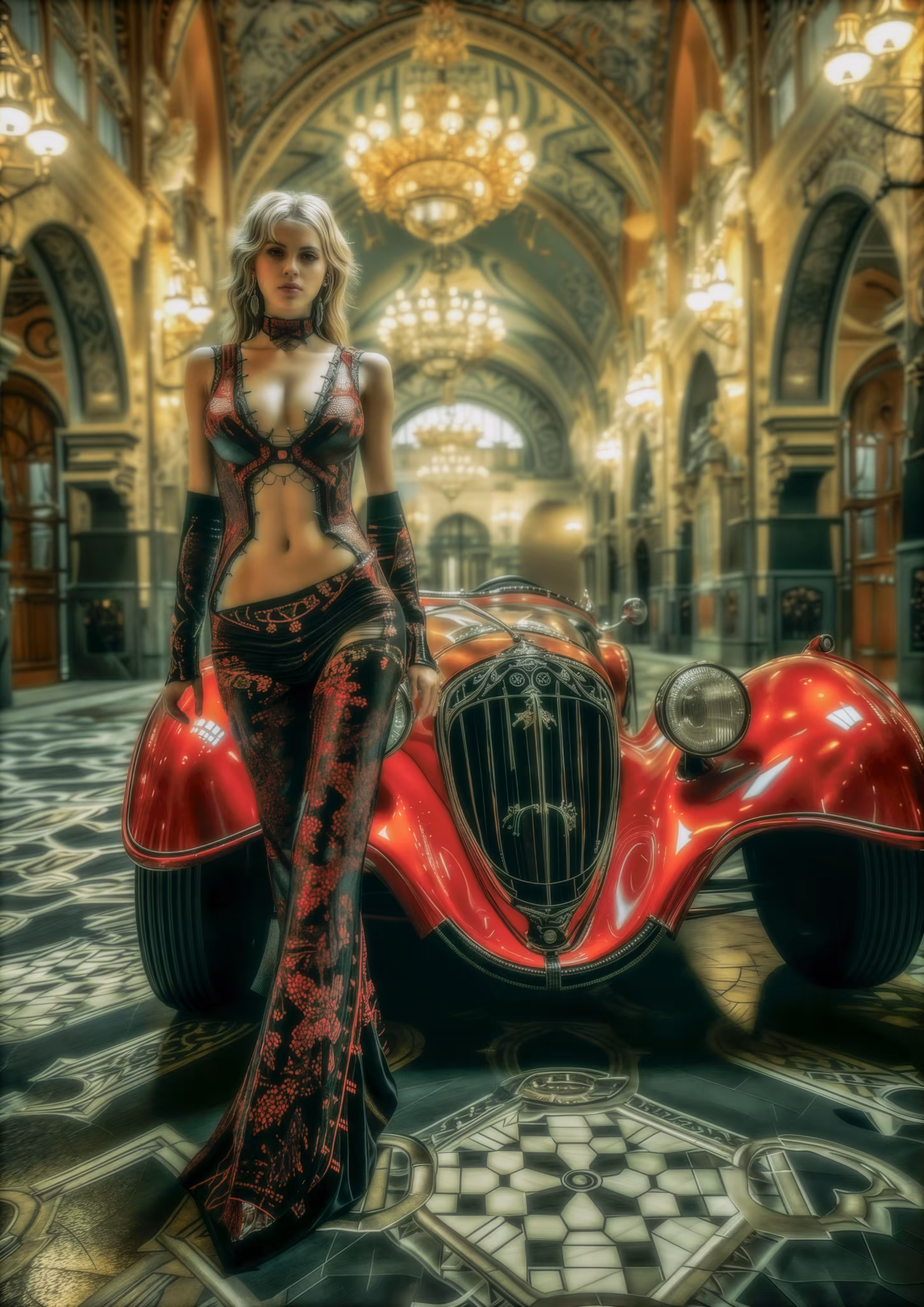 She and Her Custom Alfa Romeo