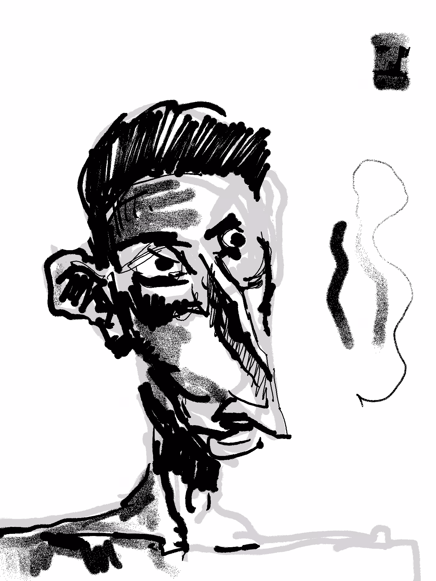 Drawing #13 from the 'On the go' serie