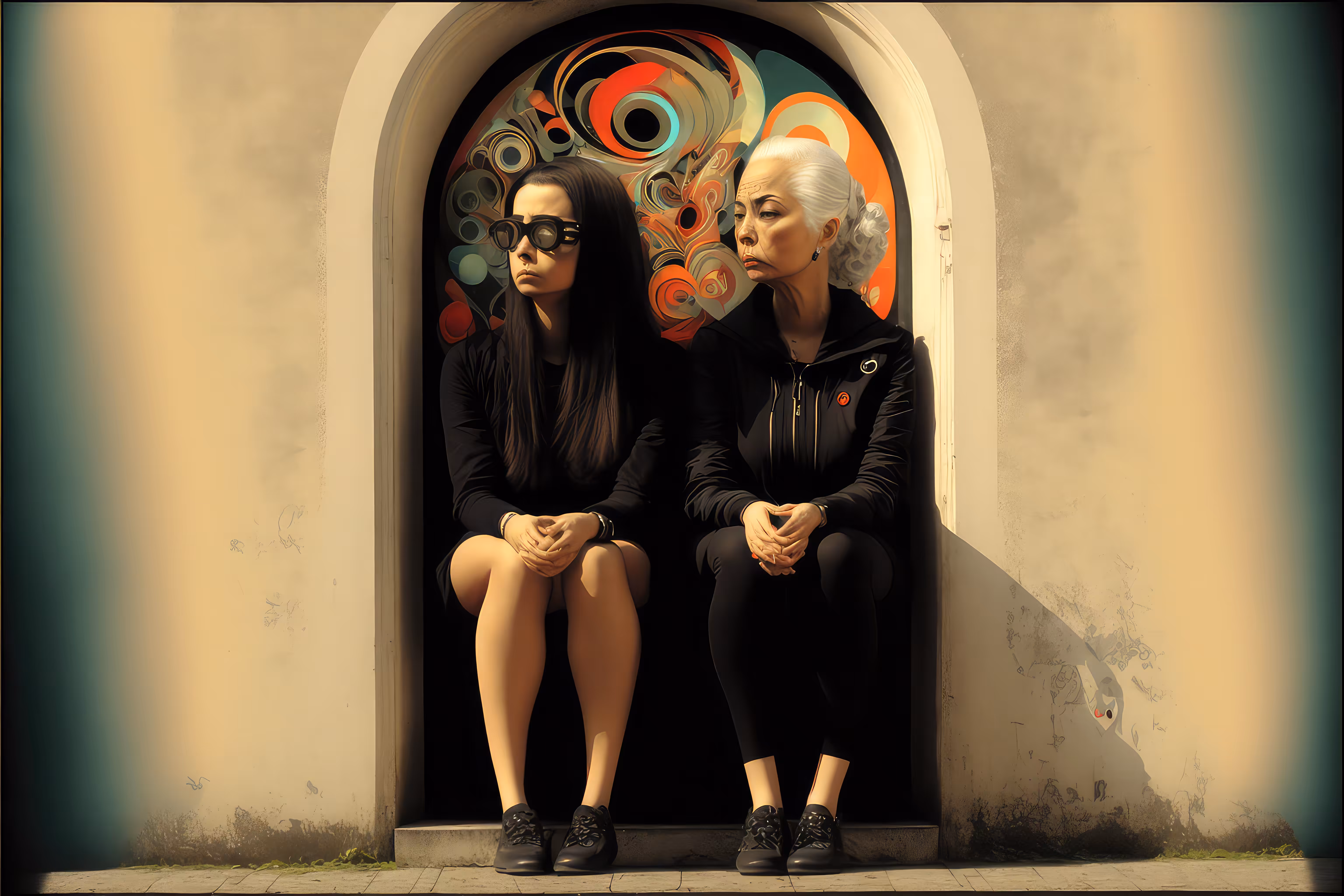 Staring at the Past and Future