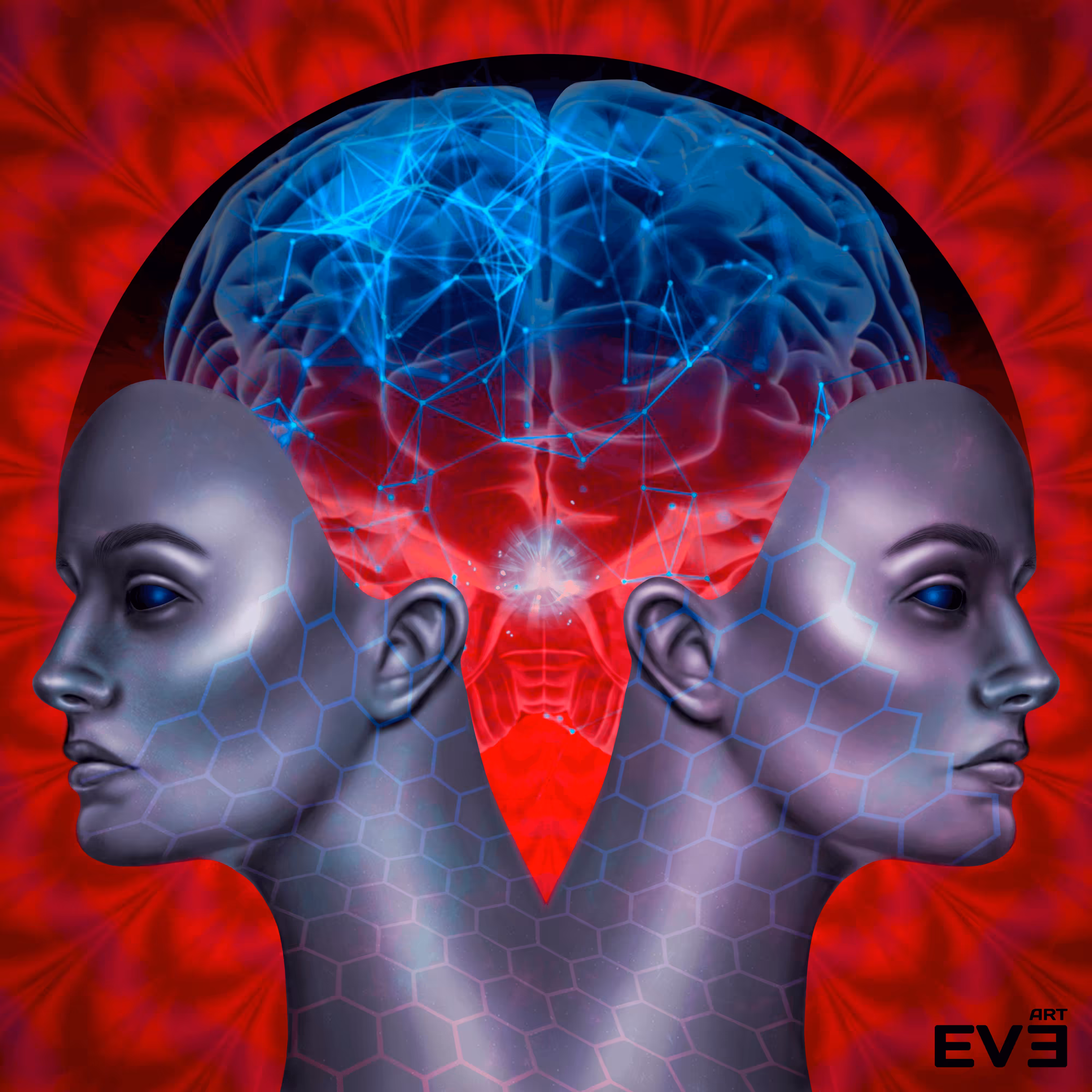 Connected by a neural network