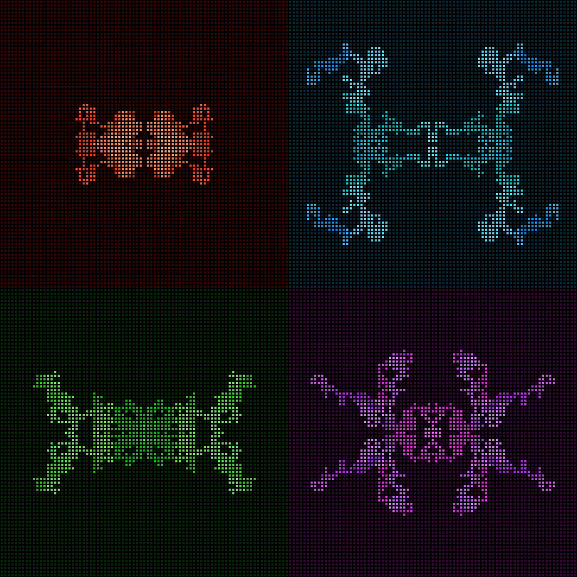 Dither Creatures 2x2 #41