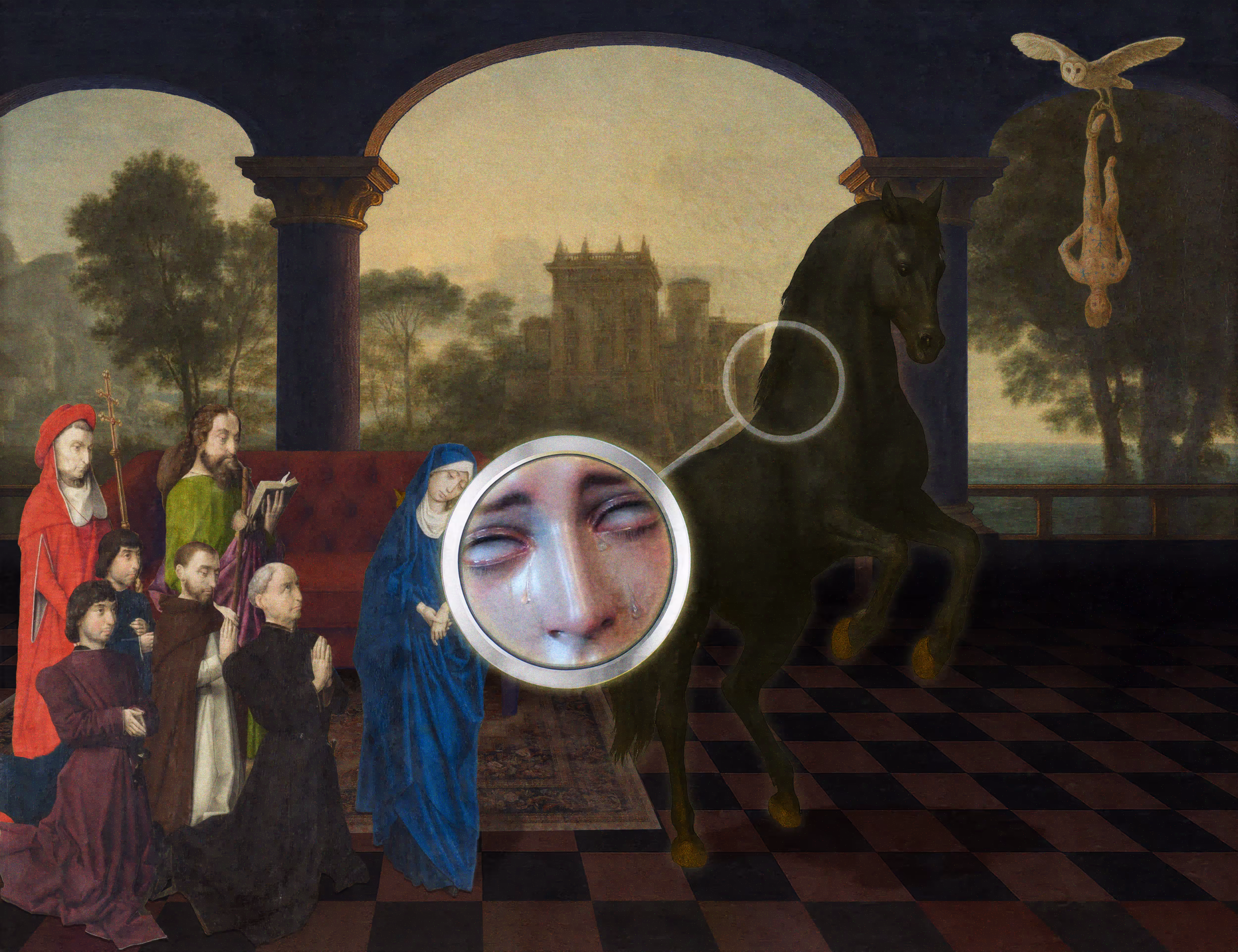 The Pilgrim’s Living Room Crucifixion; Mona Lisa Hyper-Gamble #182