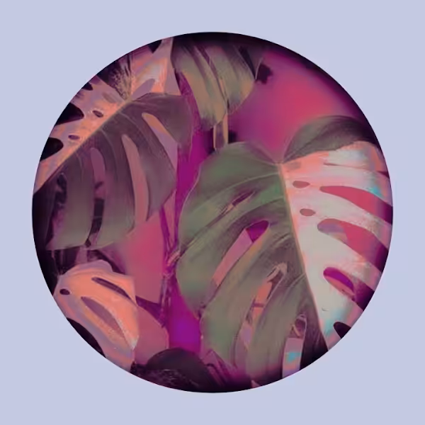 Monstera NFT ART: Monstera Moon 01