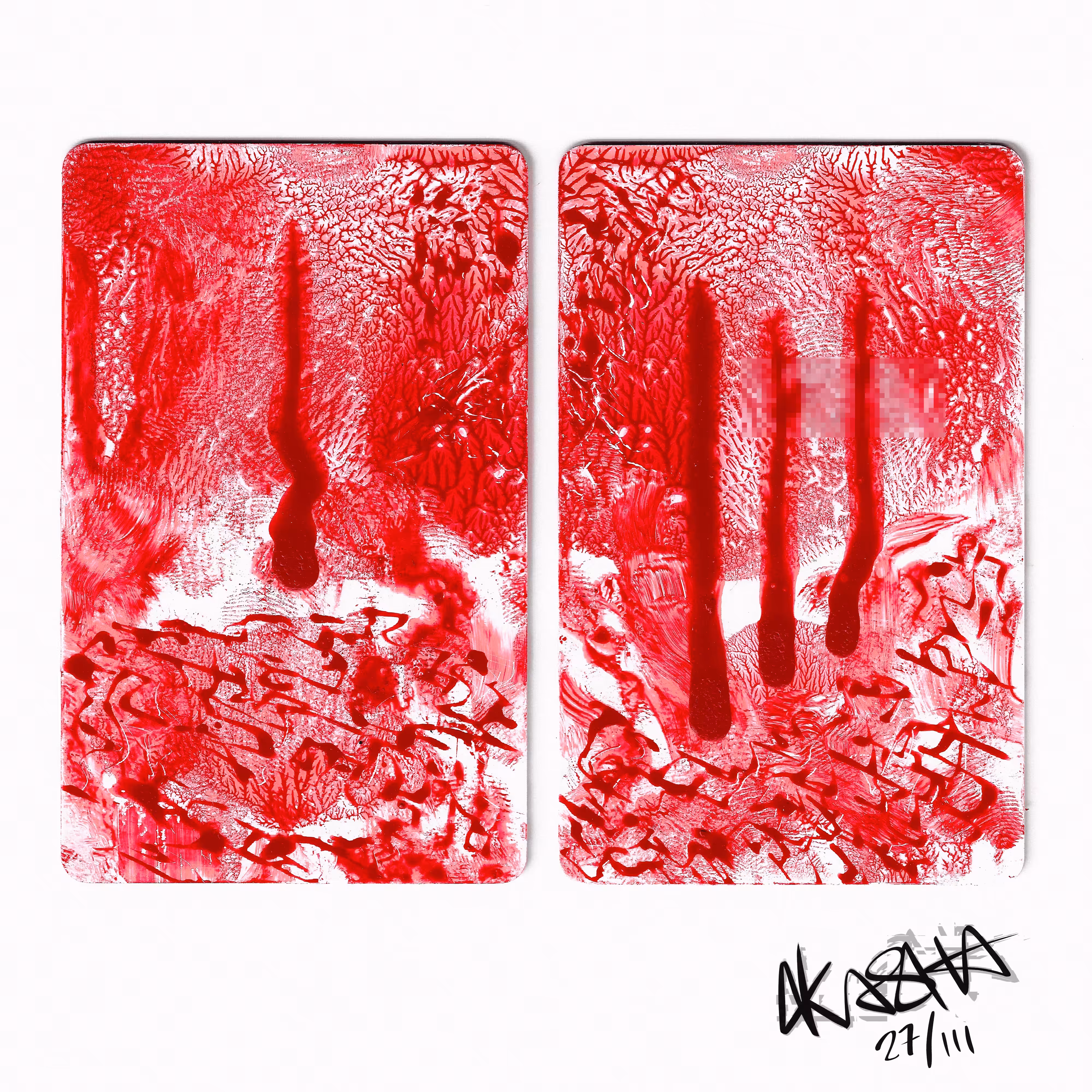 Micro Diptych: Pain Print