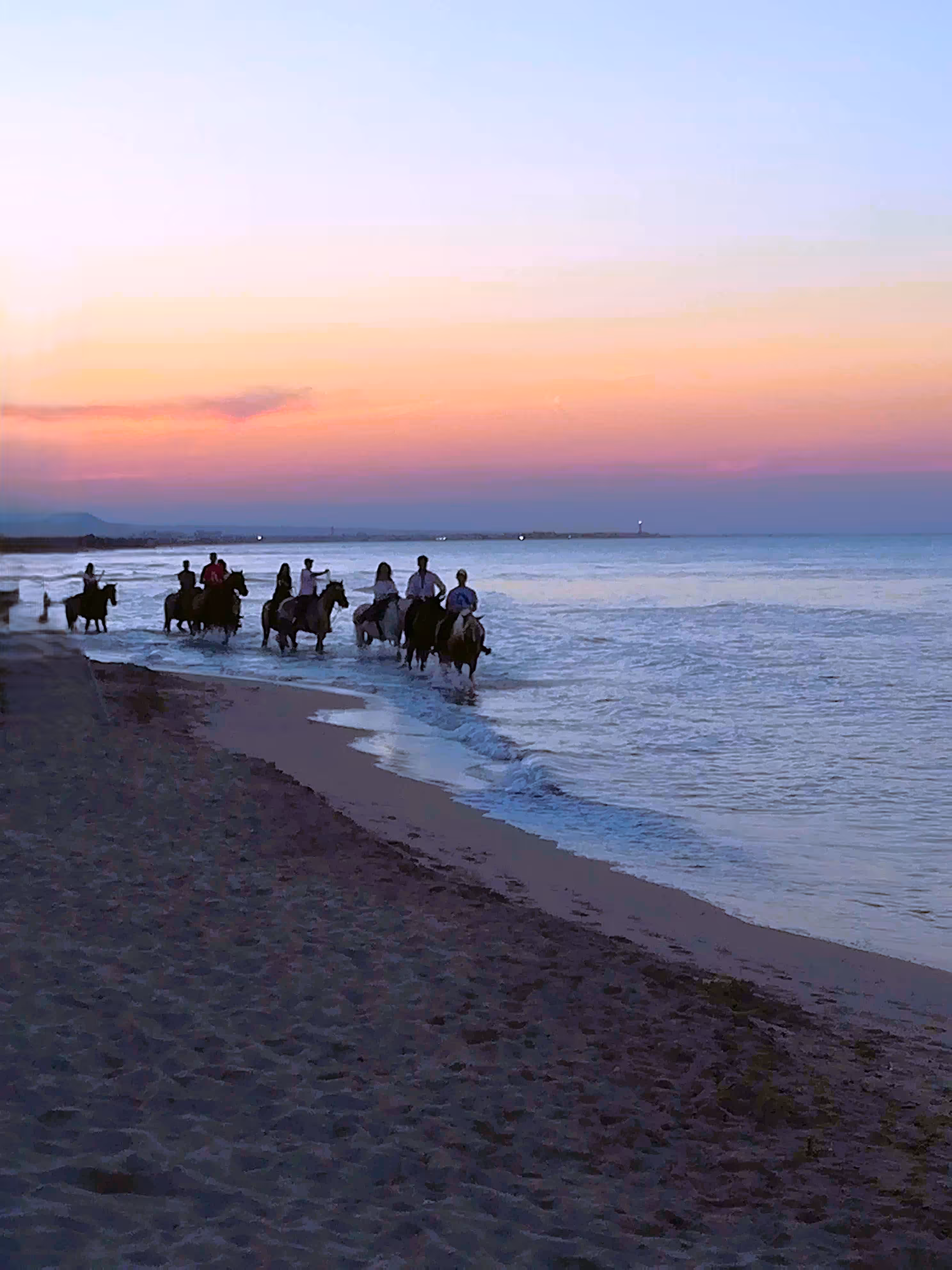 Riding into the Sunset