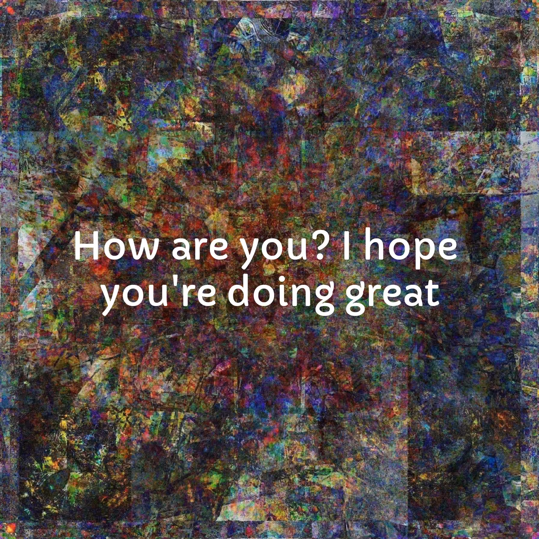 How are you?
