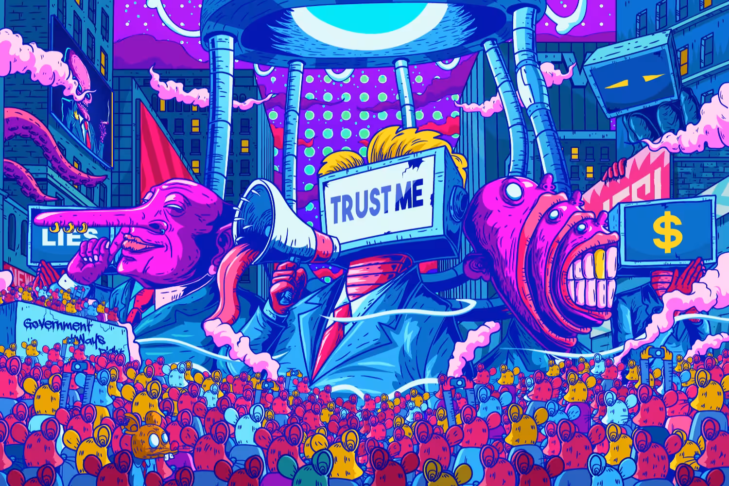 Lie, Truth and Greed