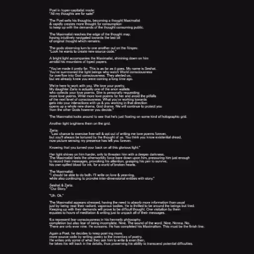 Poet in hyper-capita...