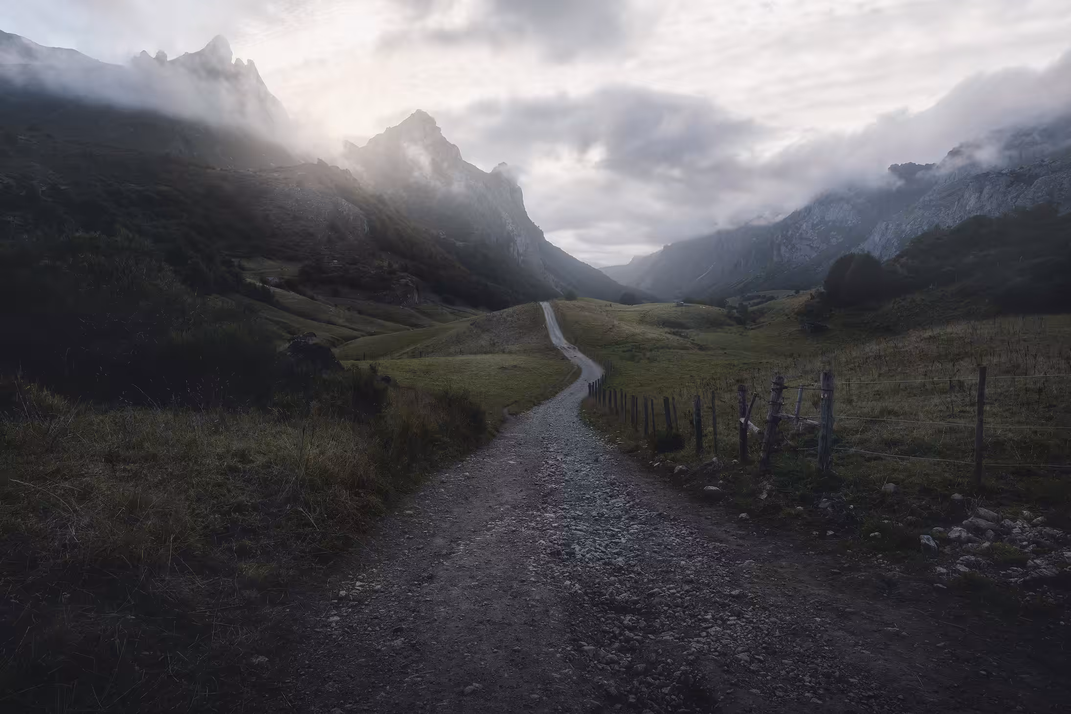 road to the lake