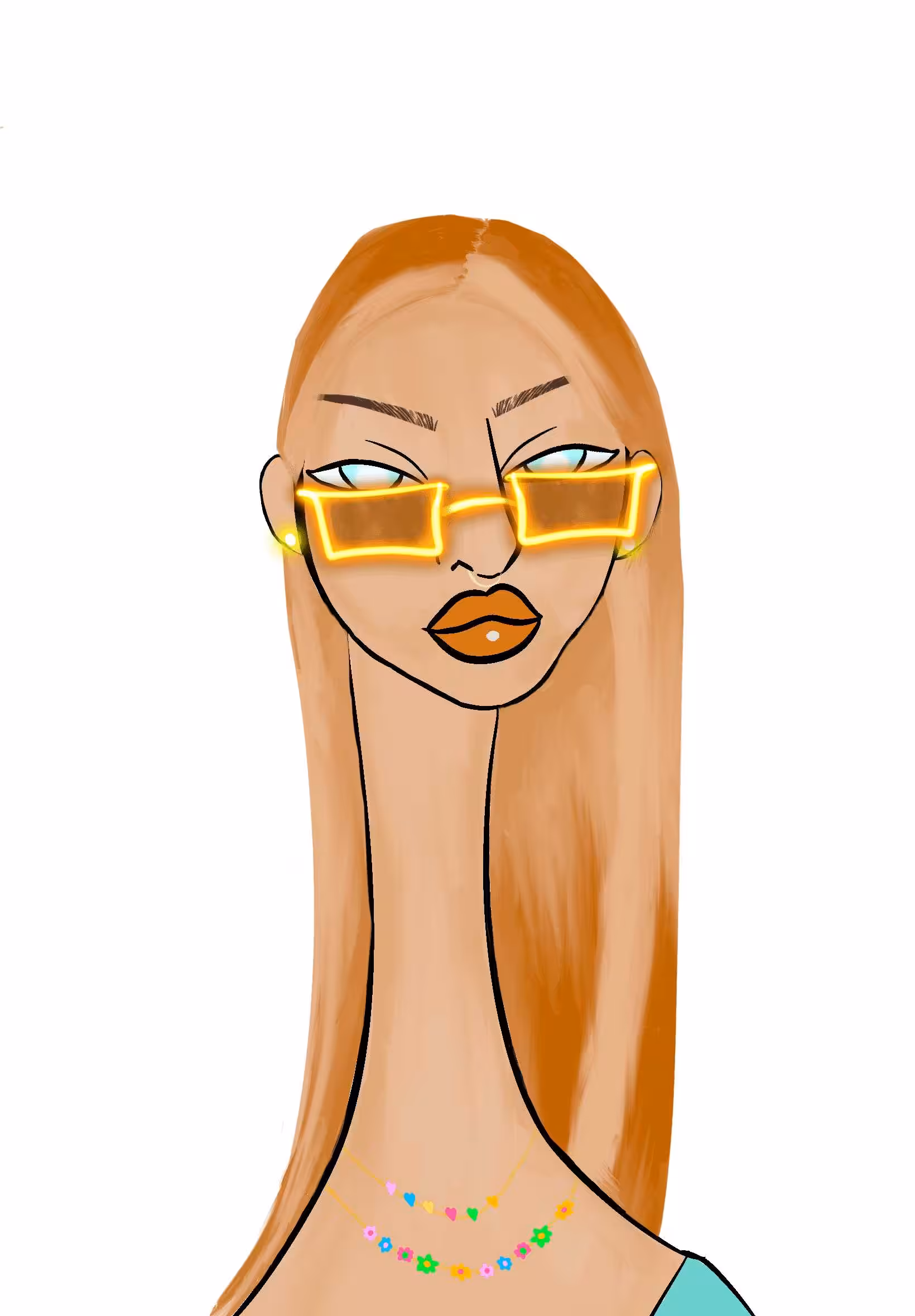 Long Neckie Lady #2348