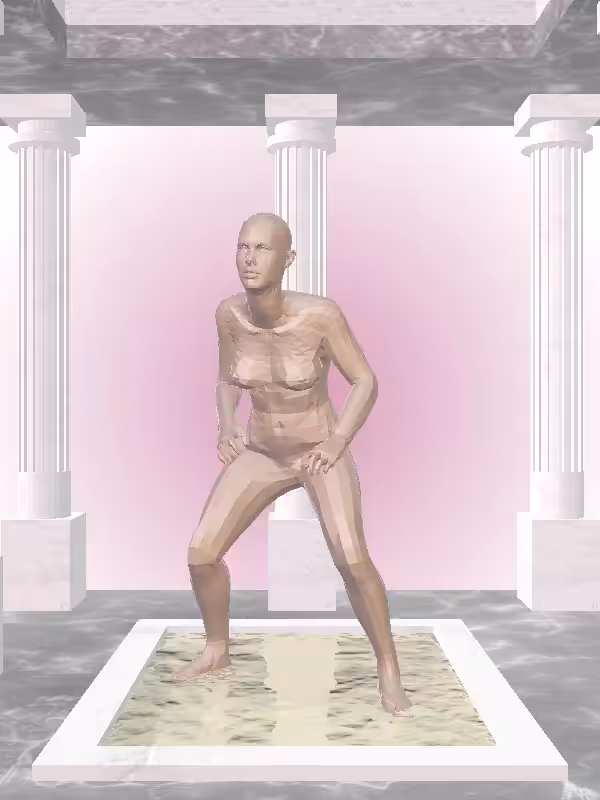HeavenComputer: The Fragmented Kicking Holy Brown Woman #4066