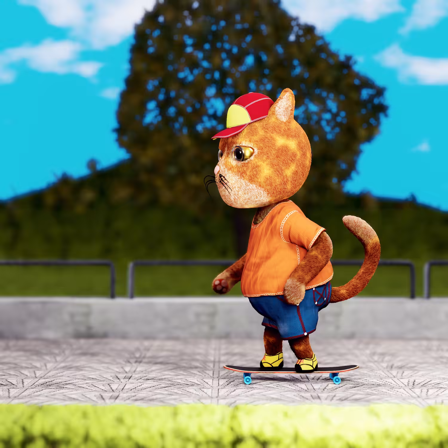 Skater cat.