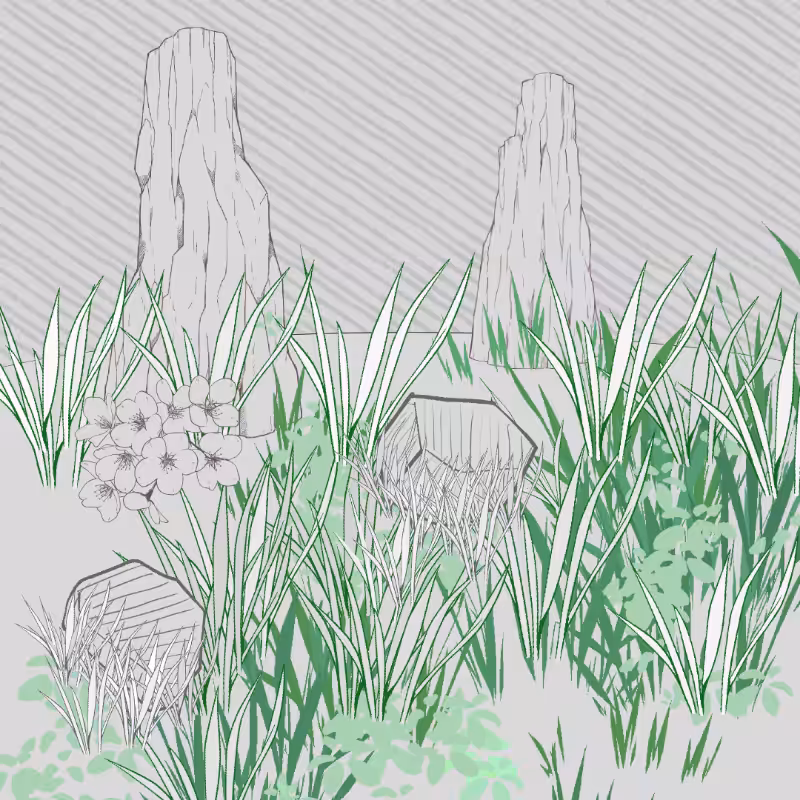 Wild Grass and Rubble #42