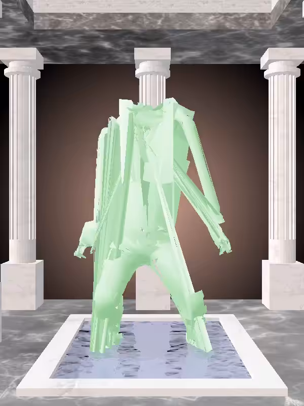 HeavenComputer: The Dancing Normie Green Woman #1574
