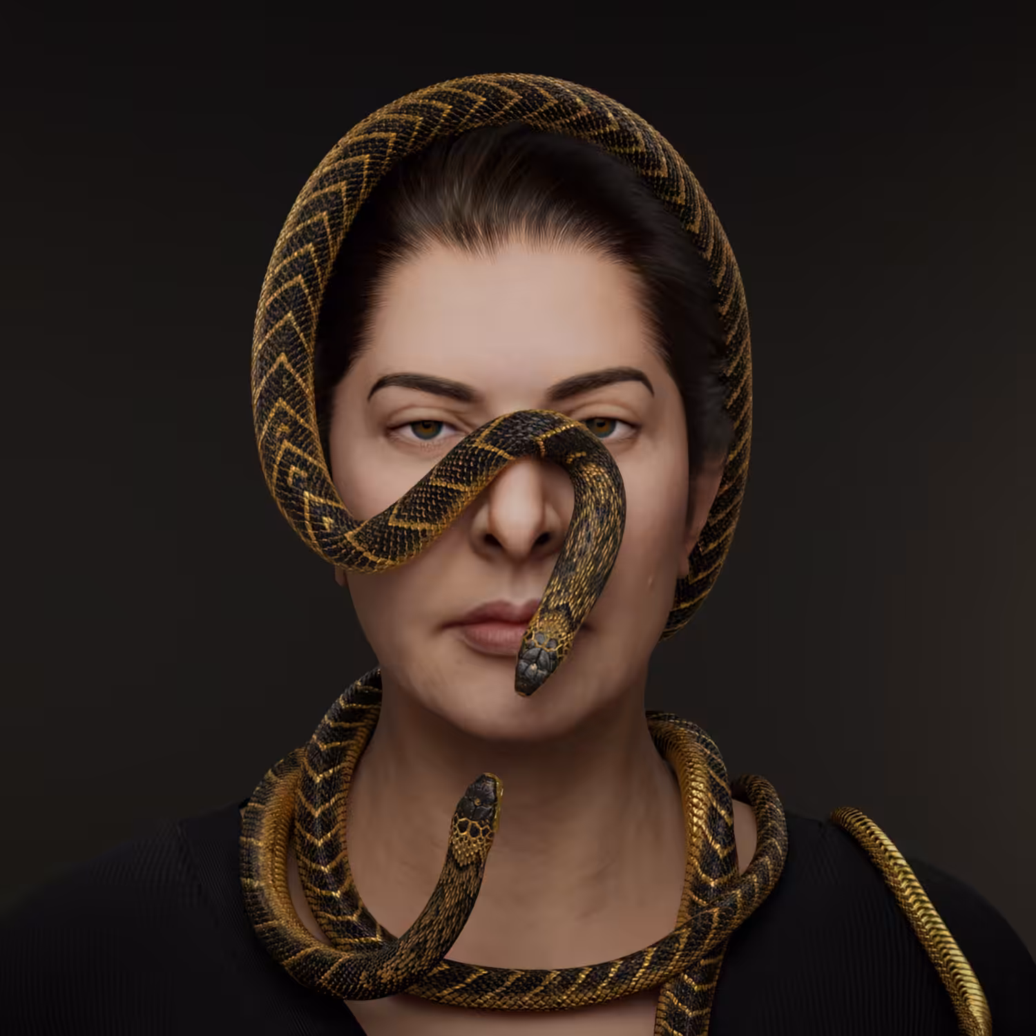 MAE Drop Art: Portrait with Snakes #560