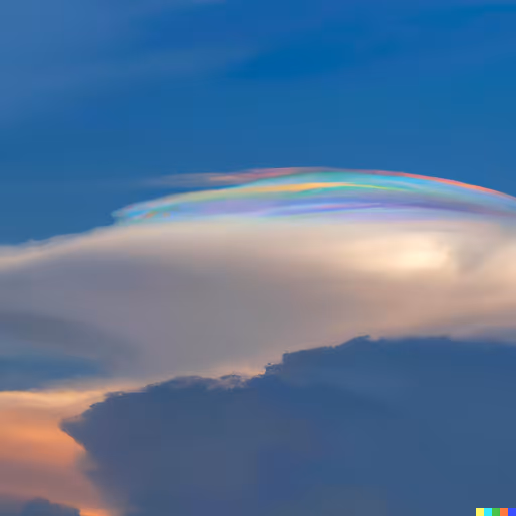 26 - a iridescent pileus scarf cloud