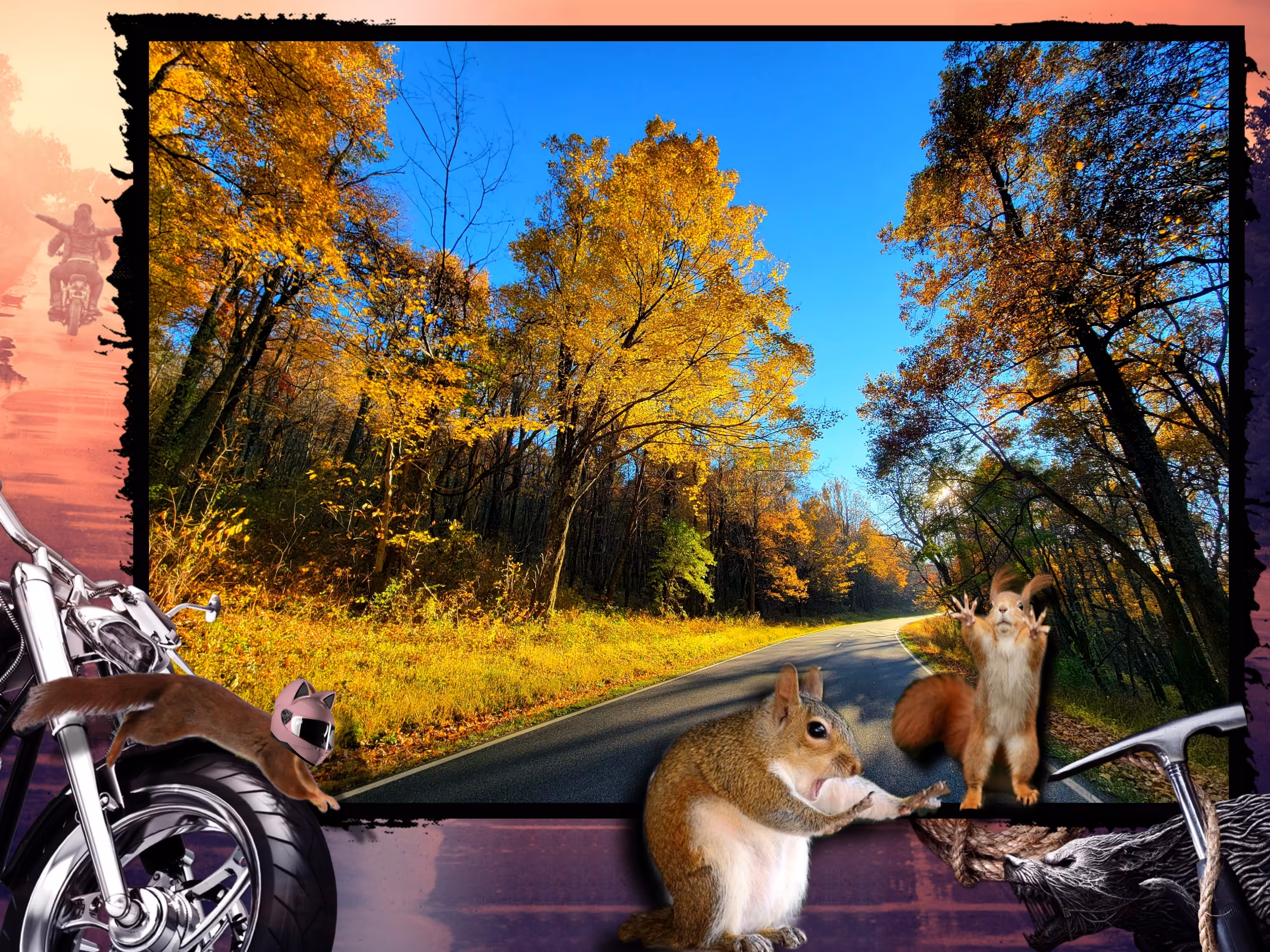 Shenandoah Biker Street Squirrels