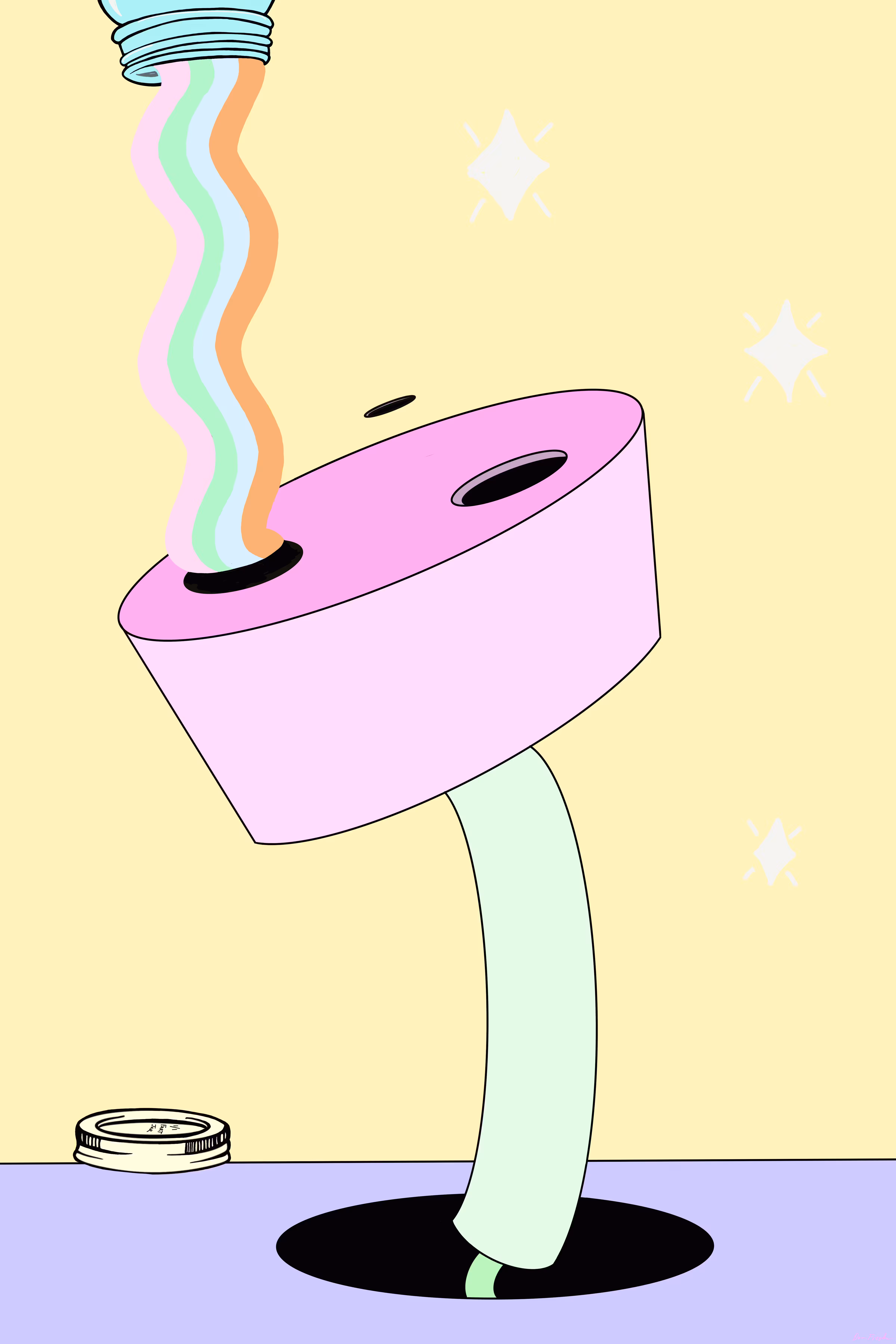 Rainbow Fart Jar Doodle 