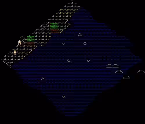 ASCII beach