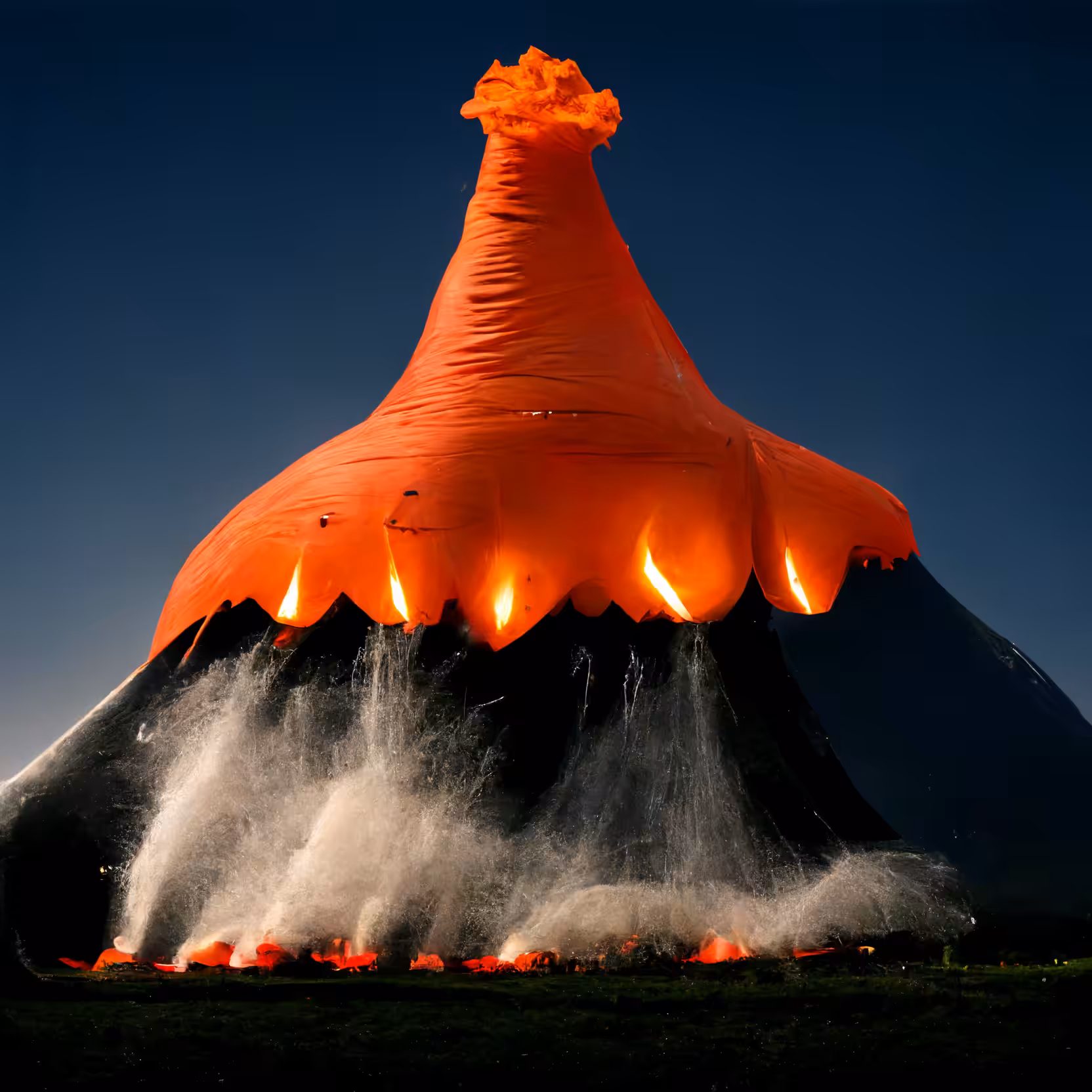 inflatable volcano