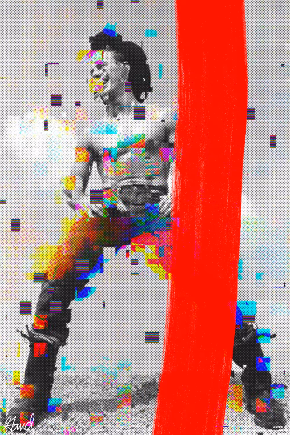 BEEFCAKE GLITCH COWBOY, FRAME 1