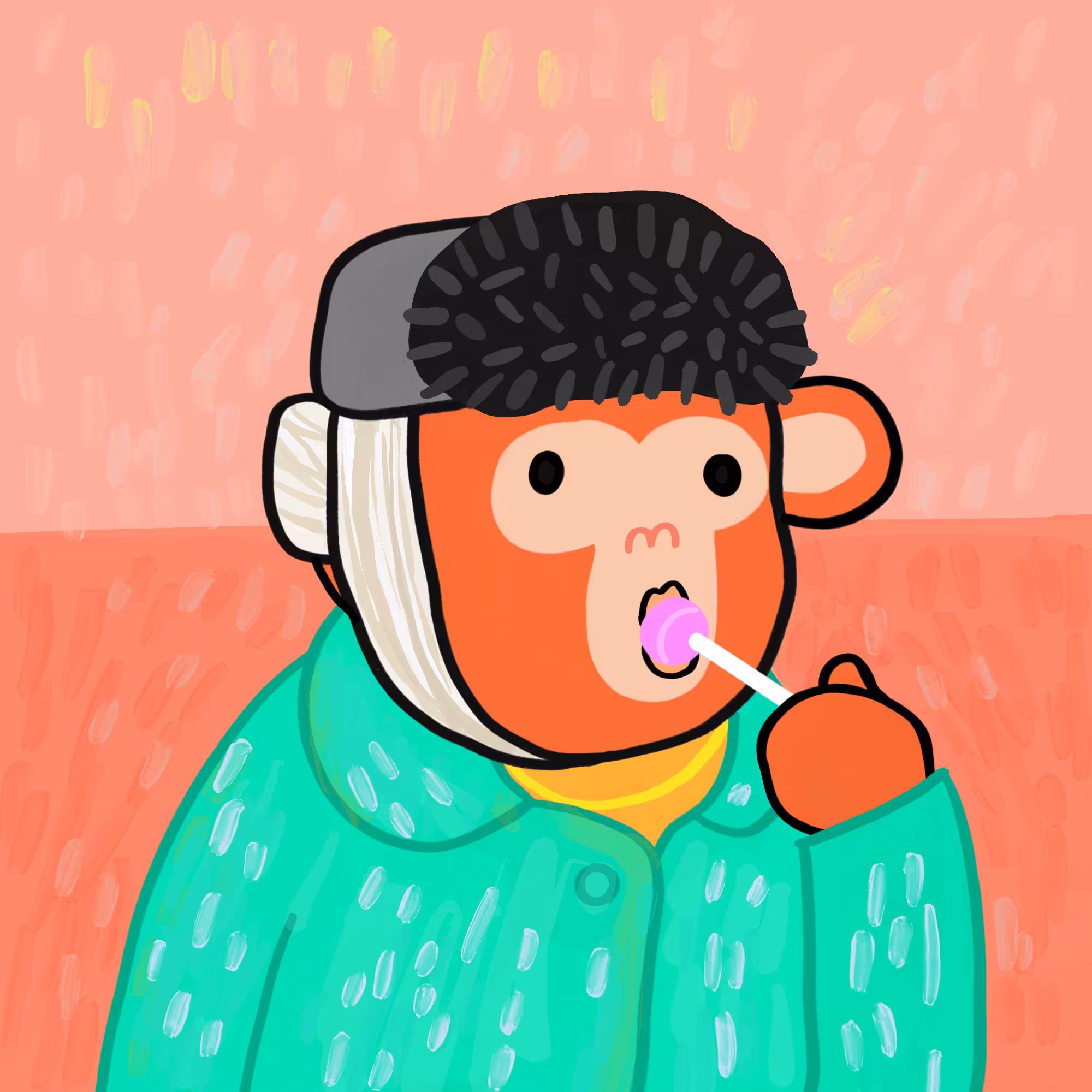Lollipop Monkey Gogh #04