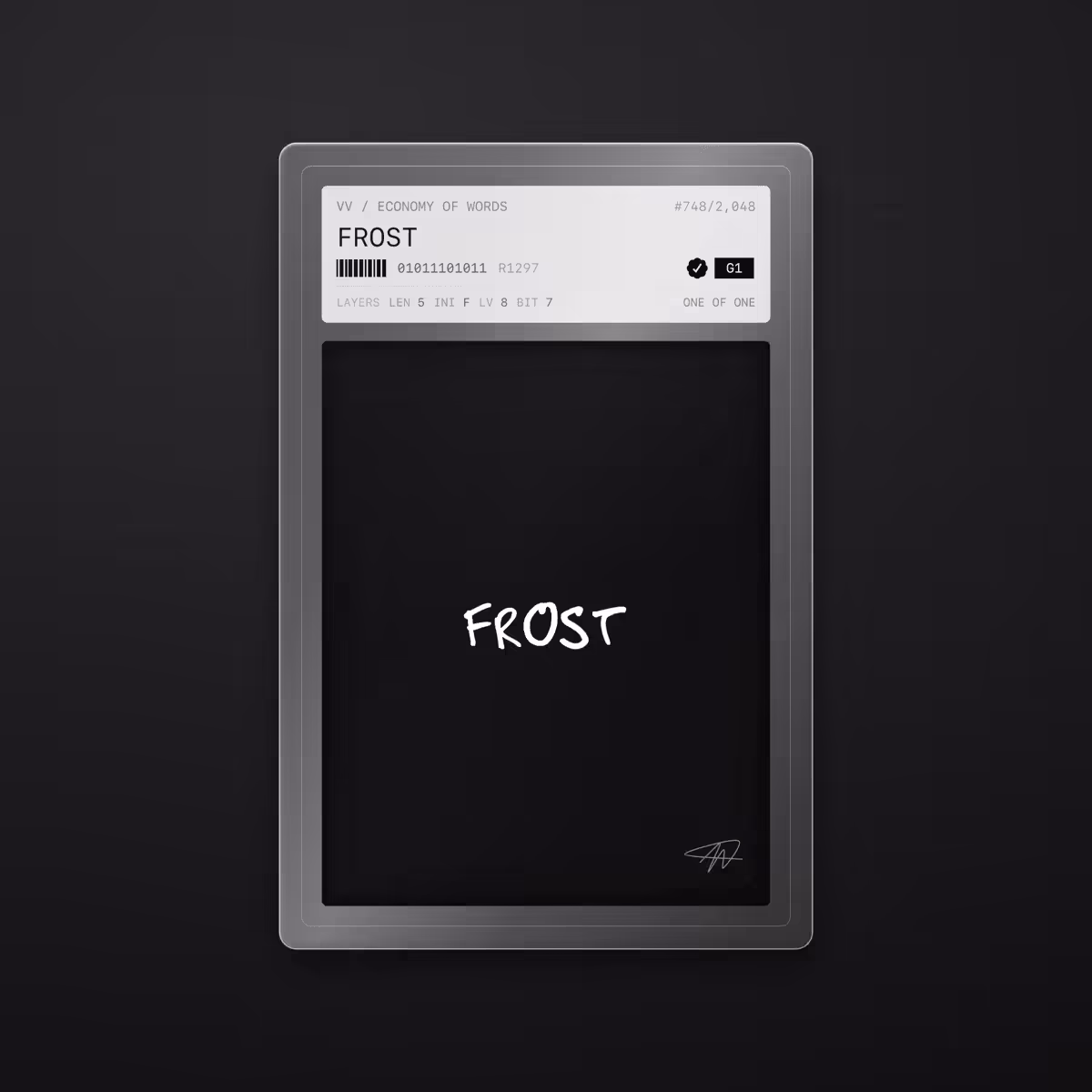 Economy of Words: FROST · #748