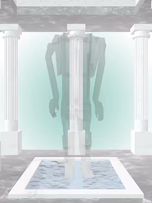 HeavenComputer: The Fading Receding Opalescent Onyx Woman #5420