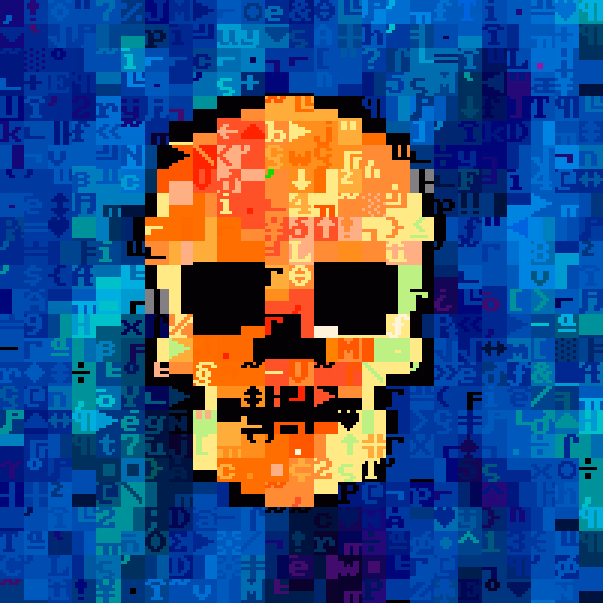 DOS Skull 0554