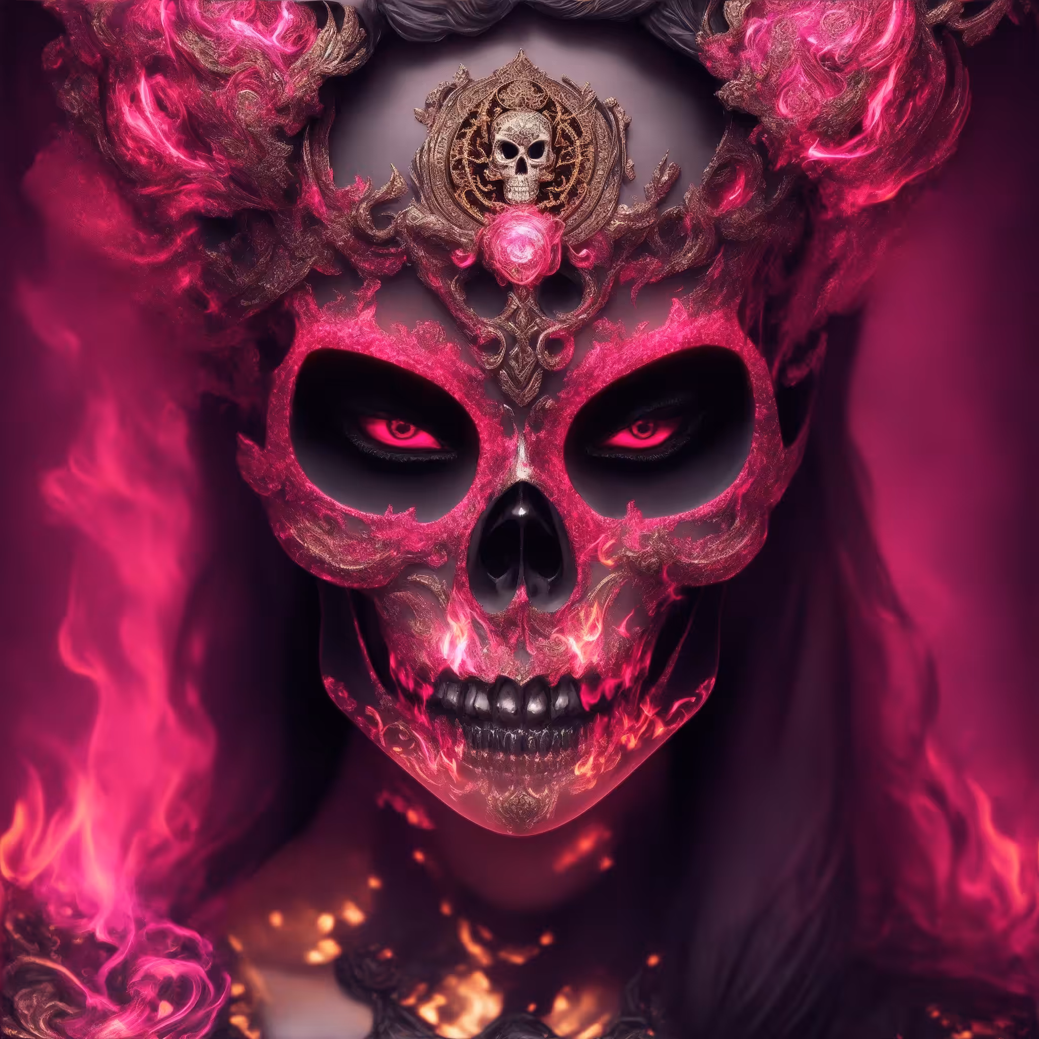 "Skull Symphony #28" 🕯️🌹💎