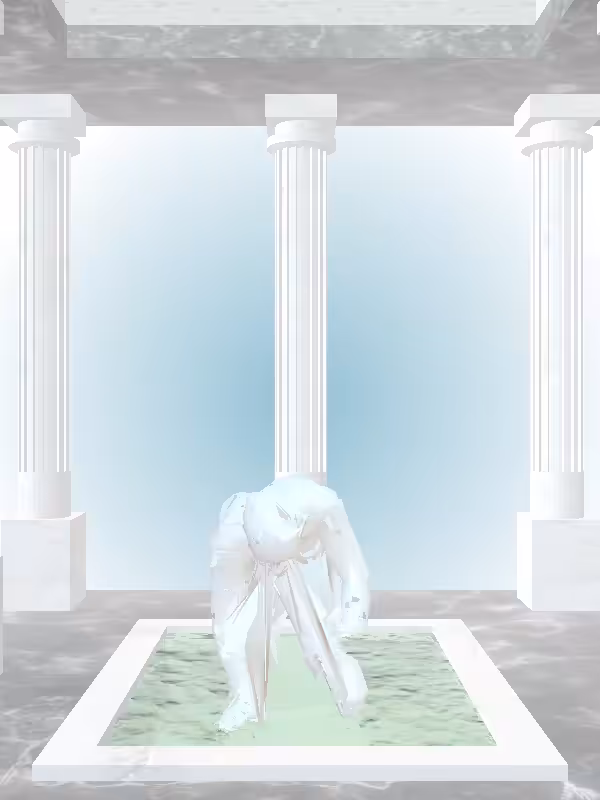 HeavenComputer: The Crawling Light Blue Woman #5337