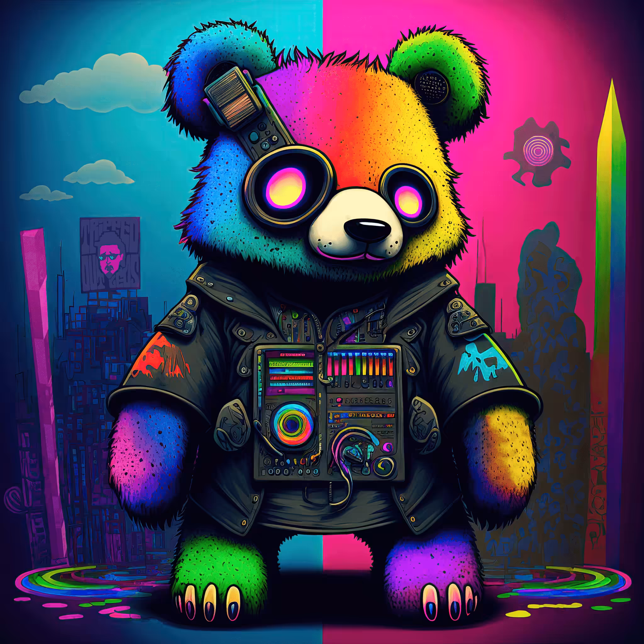 Cyberdelic Bear #17