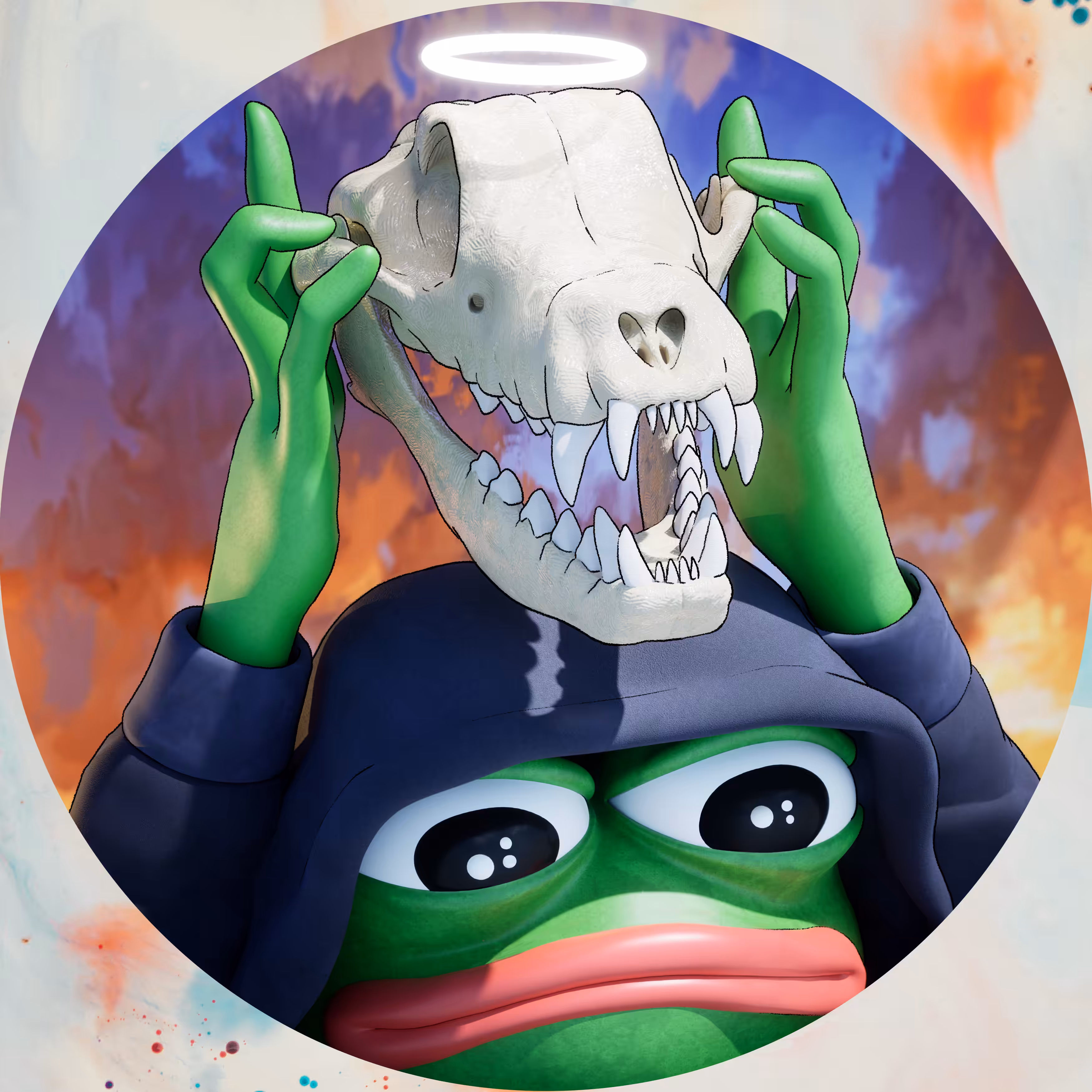 SKULLS OF PEPE 1/1: MORTY'S SKULL