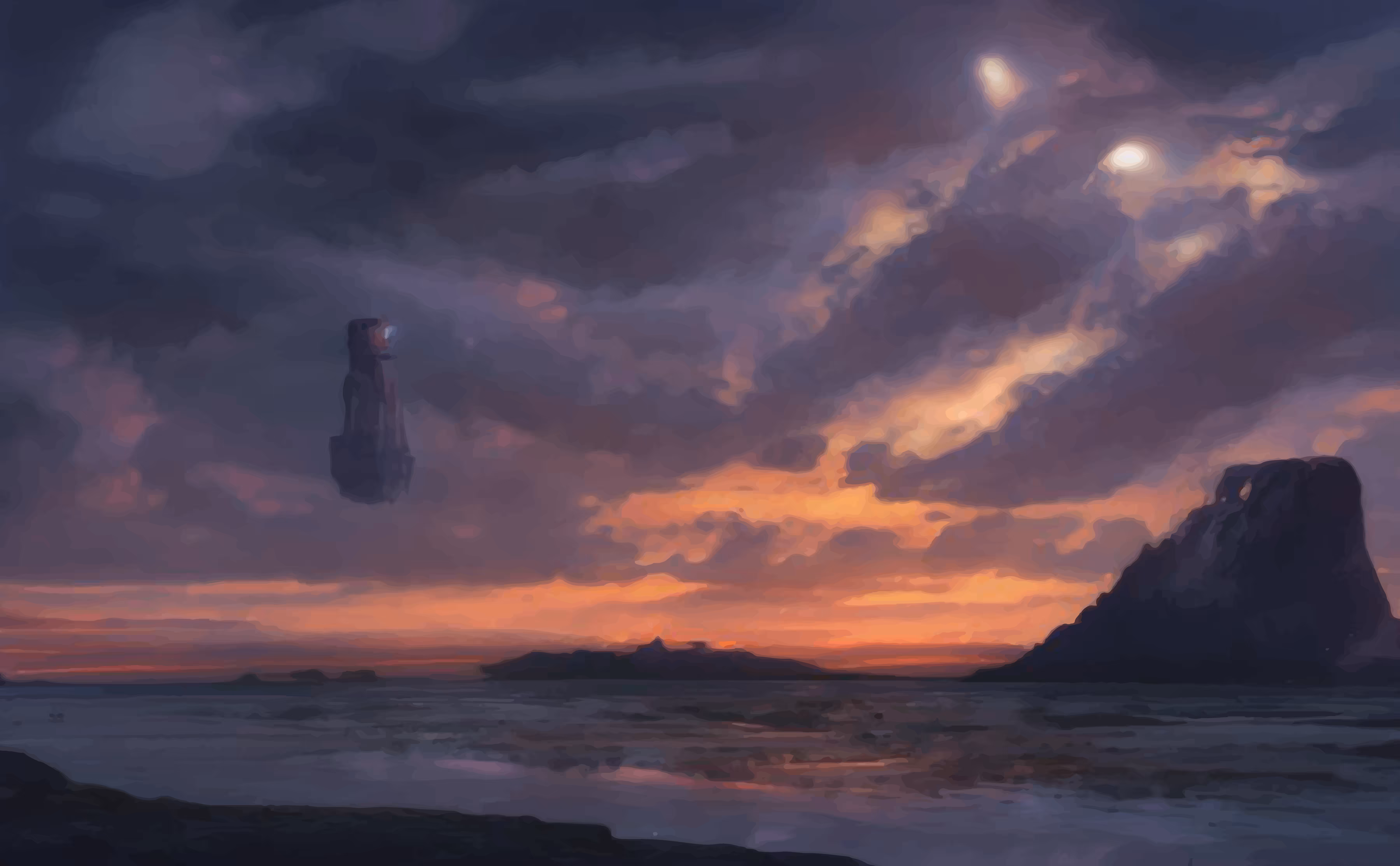 The floating light tower