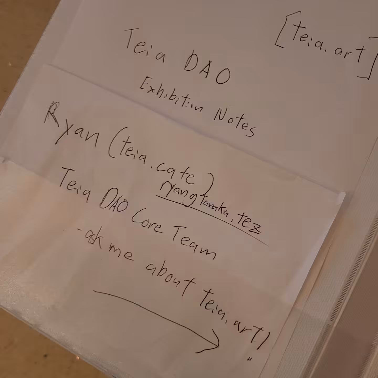 ryangtanaka's #Tezpole 2023 Adventures | 22 - Showing Off My Limited Edition Tezpole (TEIA Version) Signed Autograph of Curation Notes and Documents For Tezos @ South Beach 2023 in Collaboration With the TEIA DAO Core Team and Affiliated Curation Collaborators