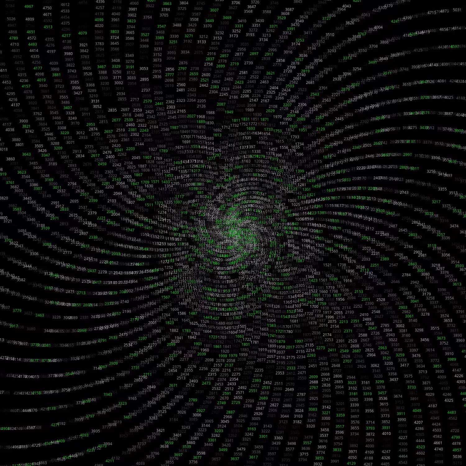 Polar Plot of Numbers #394