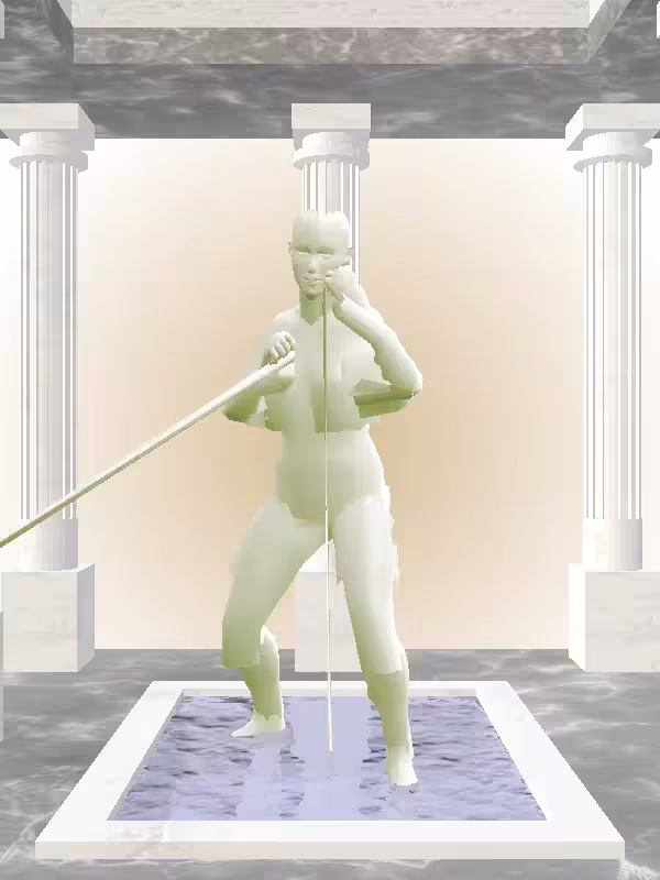 HeavenComputer: The Punching Matte Green Woman #7012