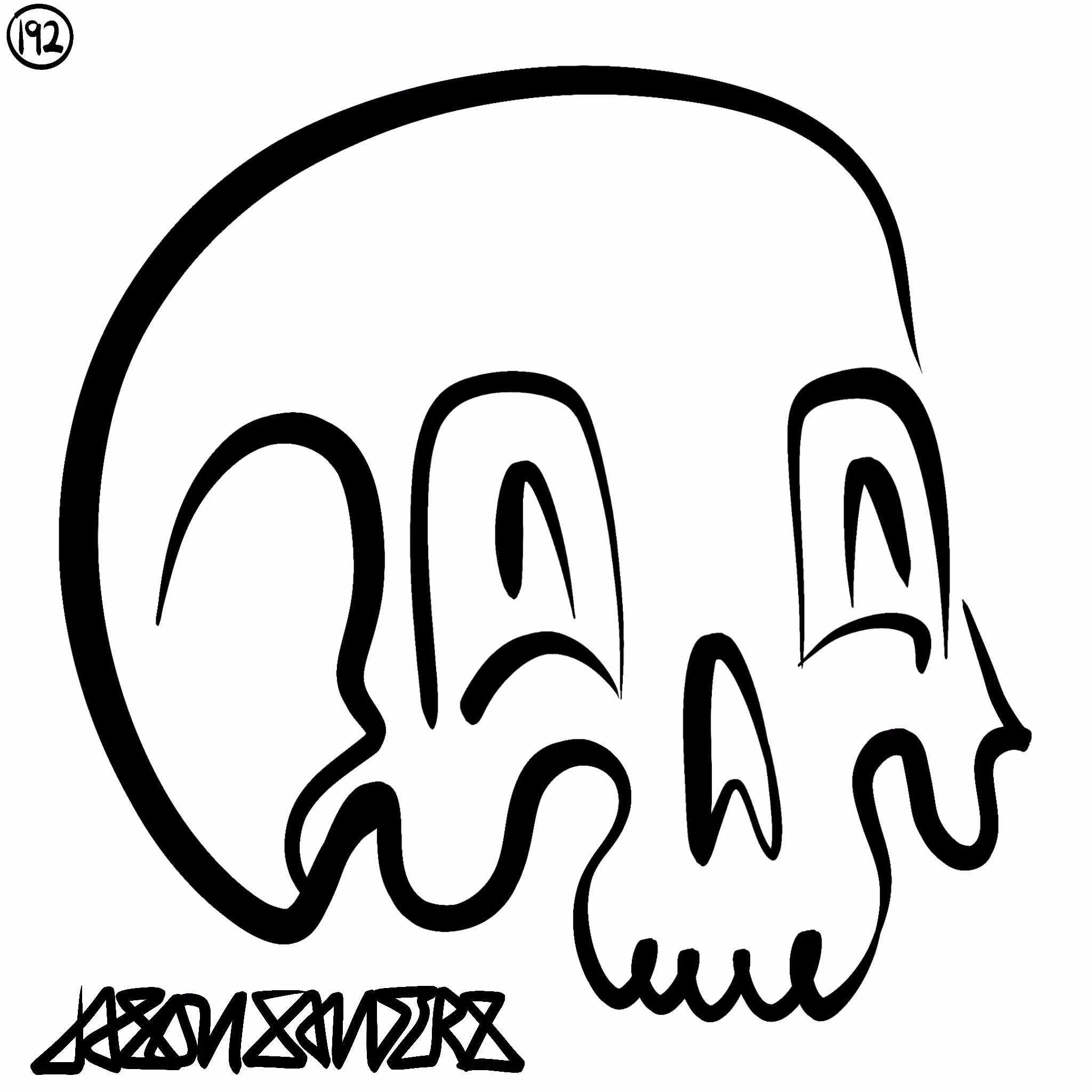 Skull Lines “Thirty-Five” By DrainedEye | #192