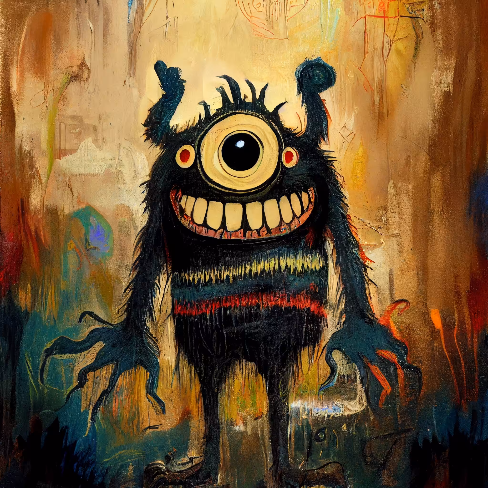 Basquiat Little Creatures: Little Creature #00365