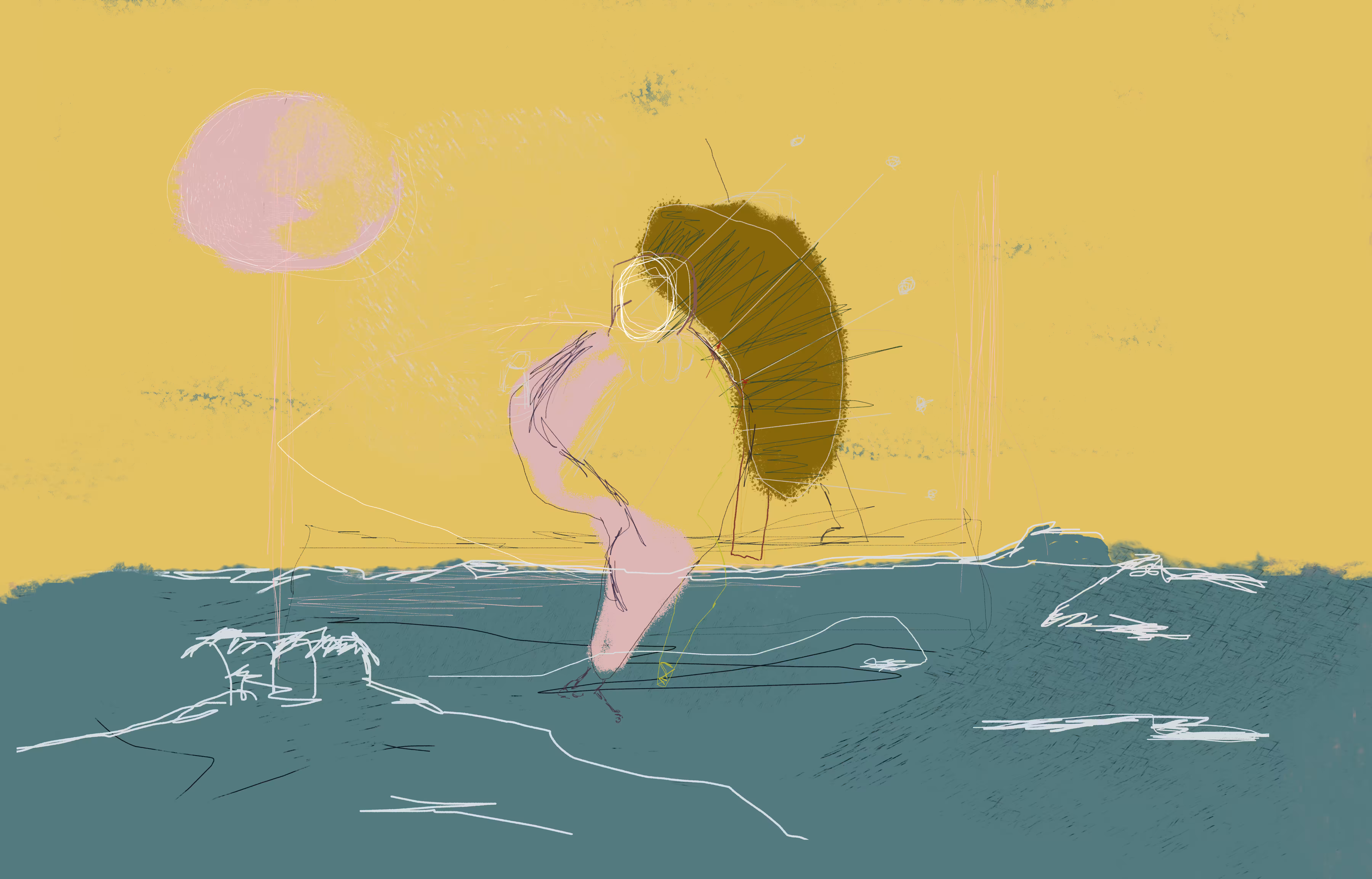Sittin in the ocean