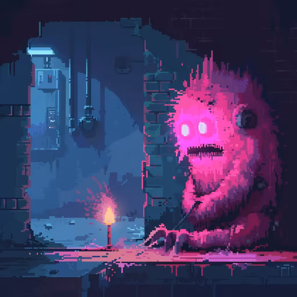 Neon Lamp Monsters on Base #18
