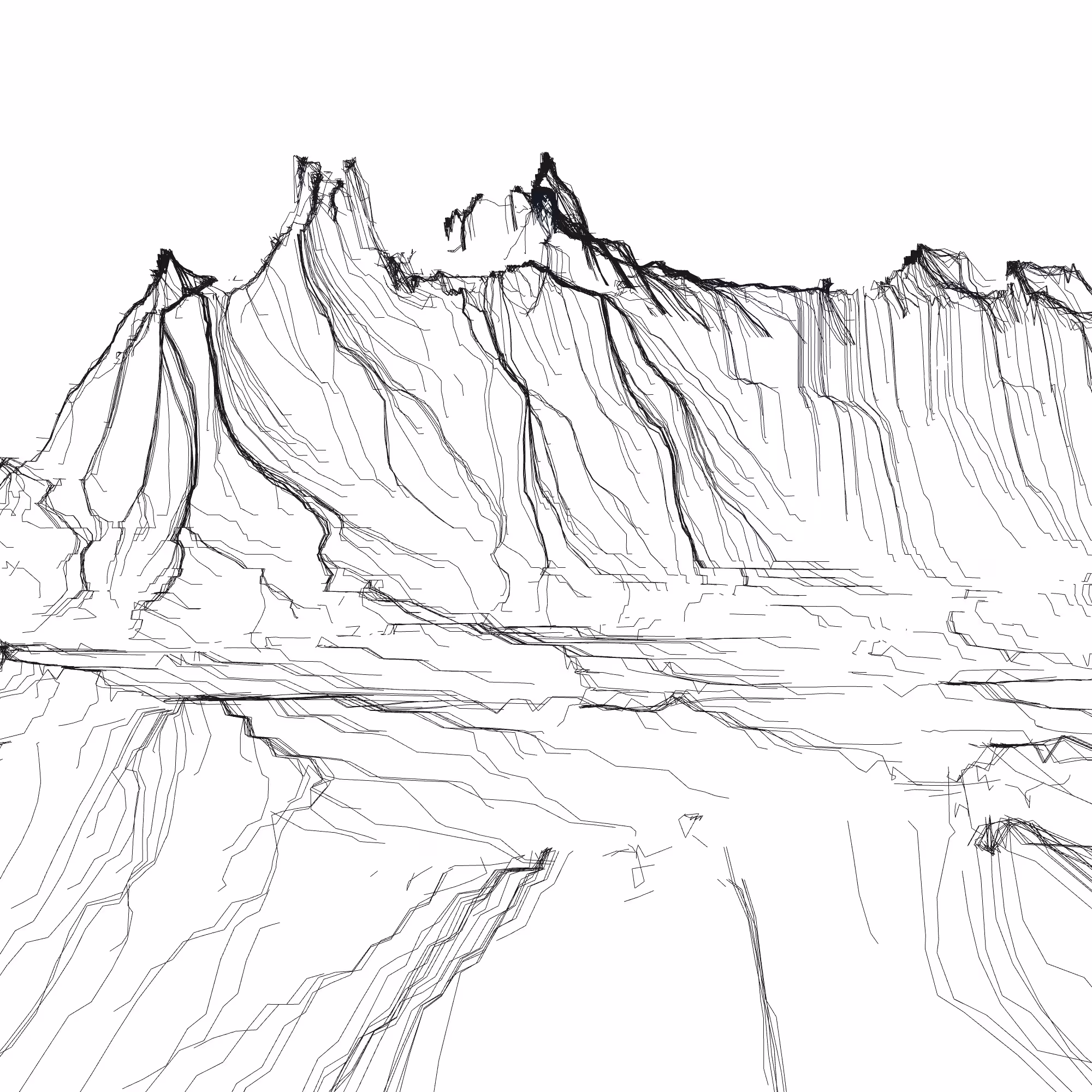 Ridge Scribbles #125