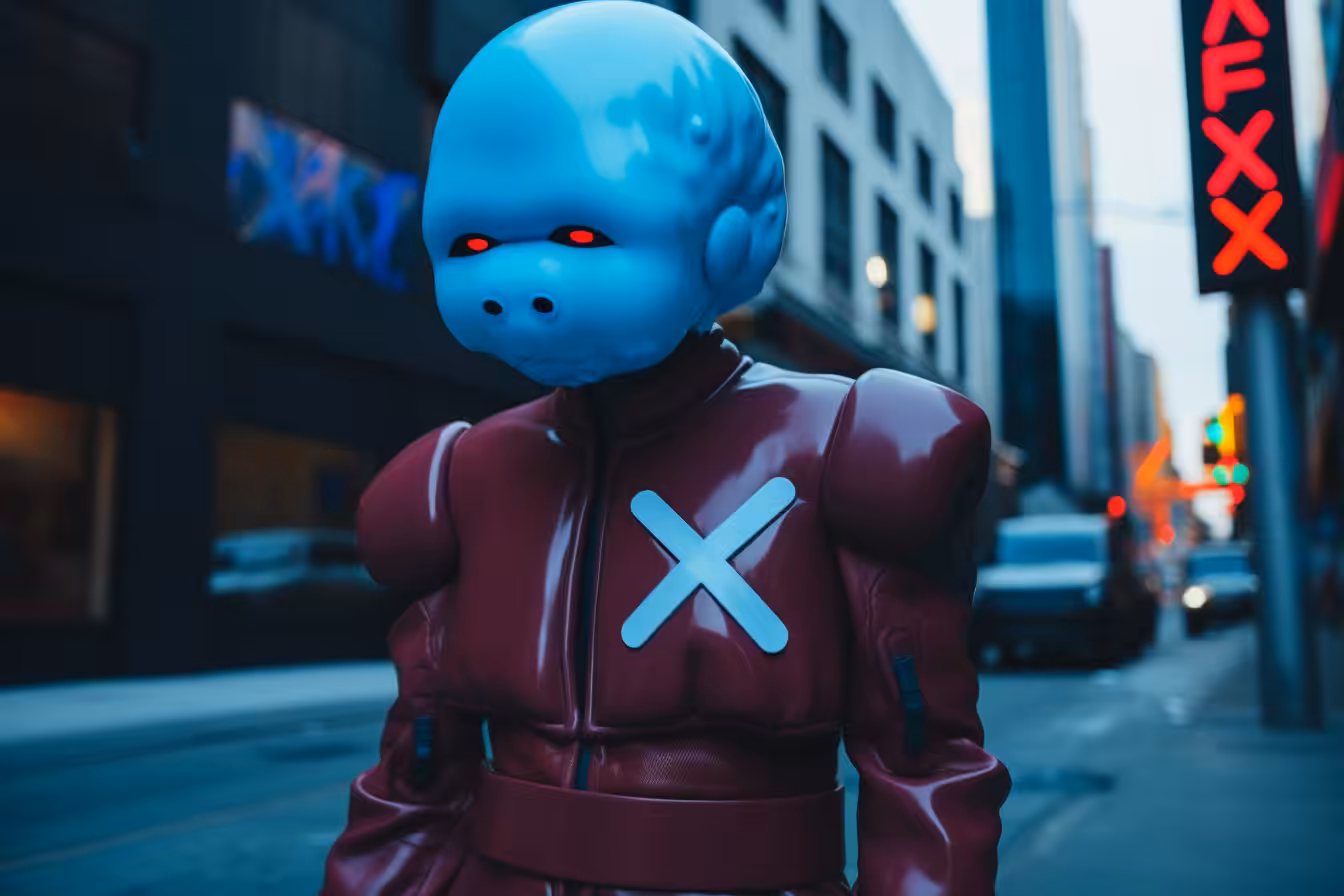 The X-Clad Visitor