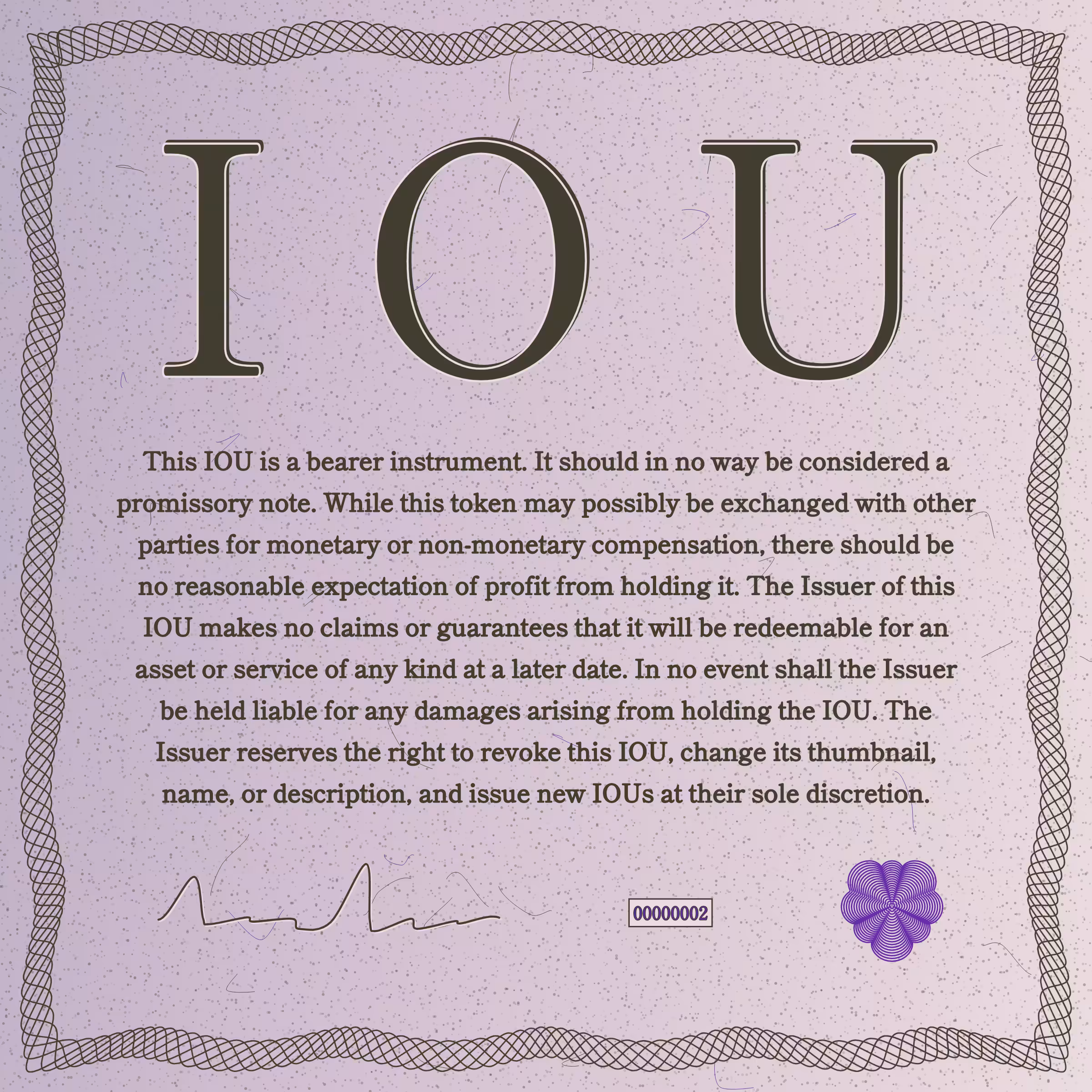 IOU #2